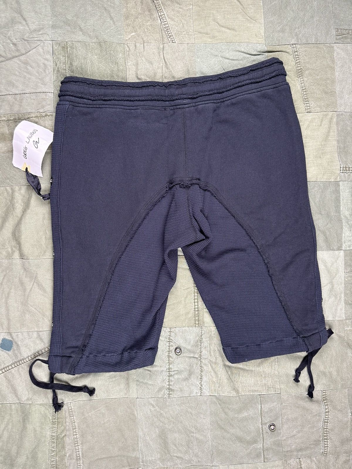 Greg Lauren Black 50/50 Shorts Size US 34 / EU 50 - 2 Thumbnail