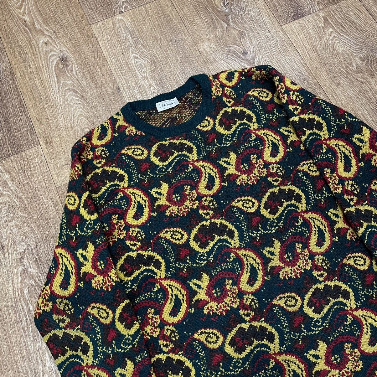 Vintage Vintage Y2K All Over Print Sweater Streetwear Grunge Faded L Size L / US 10 / IT 46 - 5 Thumbnail