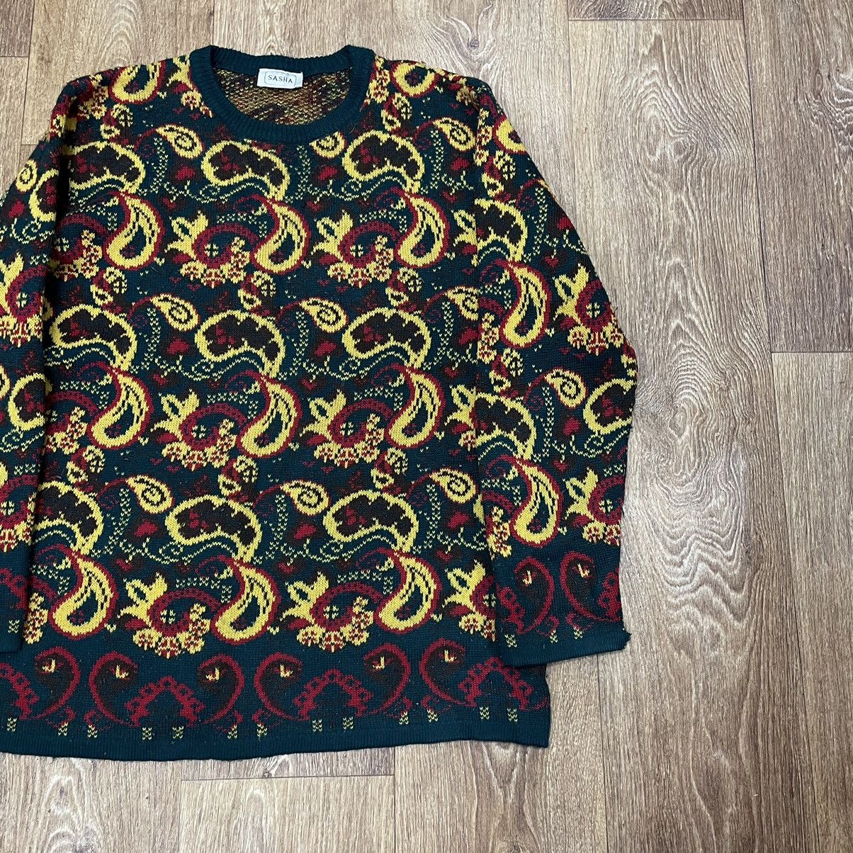 Vintage Vintage Y2K All Over Print Sweater Streetwear Grunge Faded L Size L / US 10 / IT 46 - 2 Thumbnail