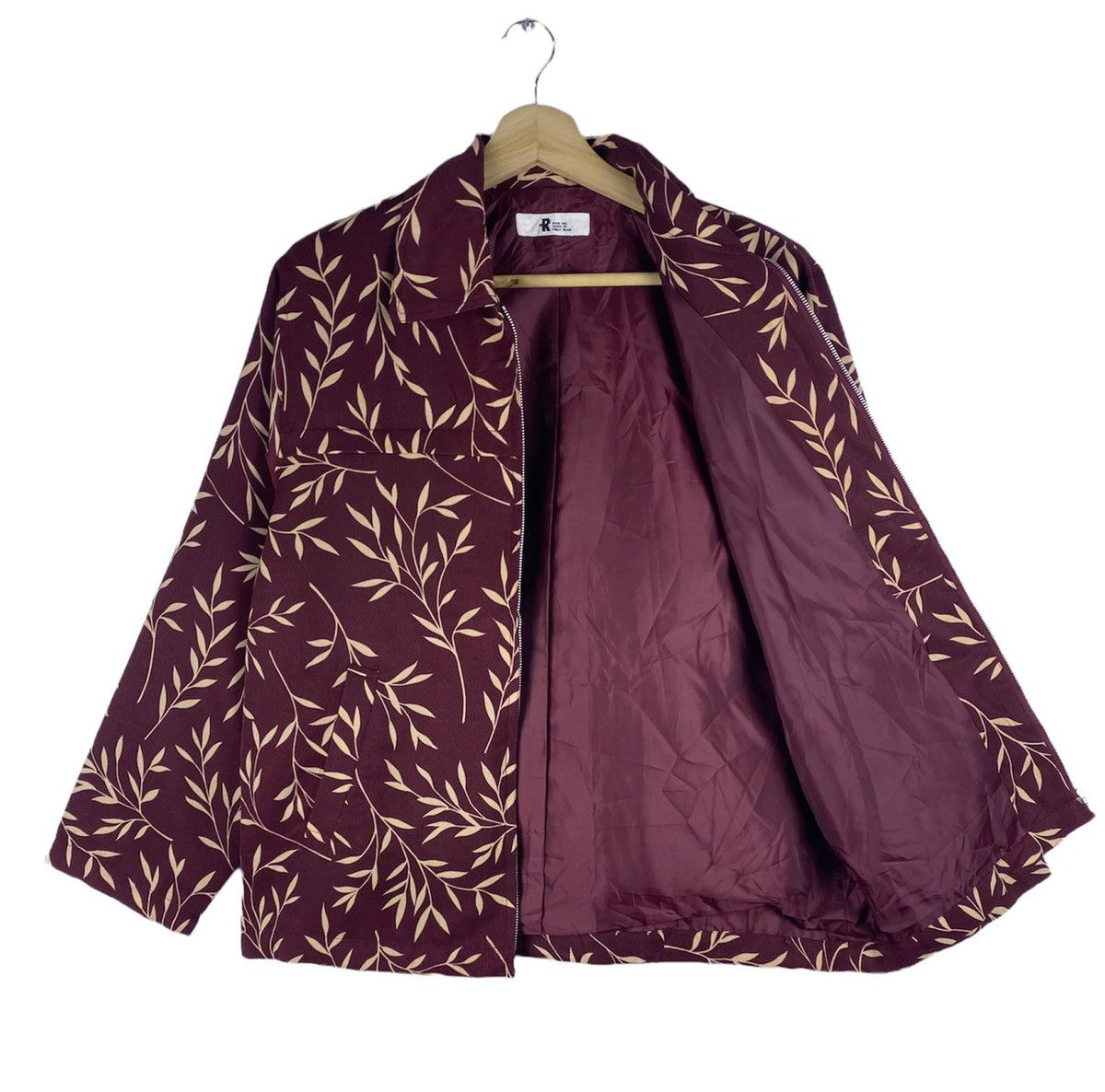 Japanese Brand NEED GONE 🔥 Vintage Printed Flora Flowers Zip Up Jacket Size US L / EU 52-54 / 3 - 2 Thumbnail