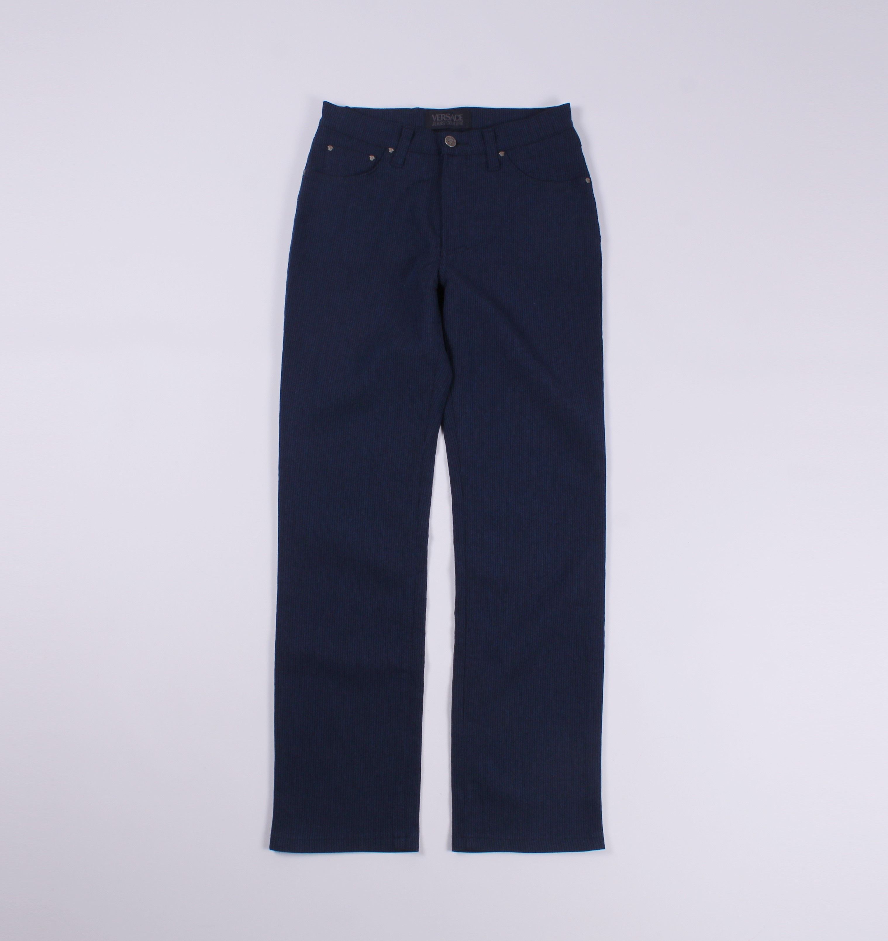 Versace Jeans Couture Versace Jeans Couture Vintage Navy Pants Trousers Size 27" / US 4 / IT 40 - 1 Thumbnail