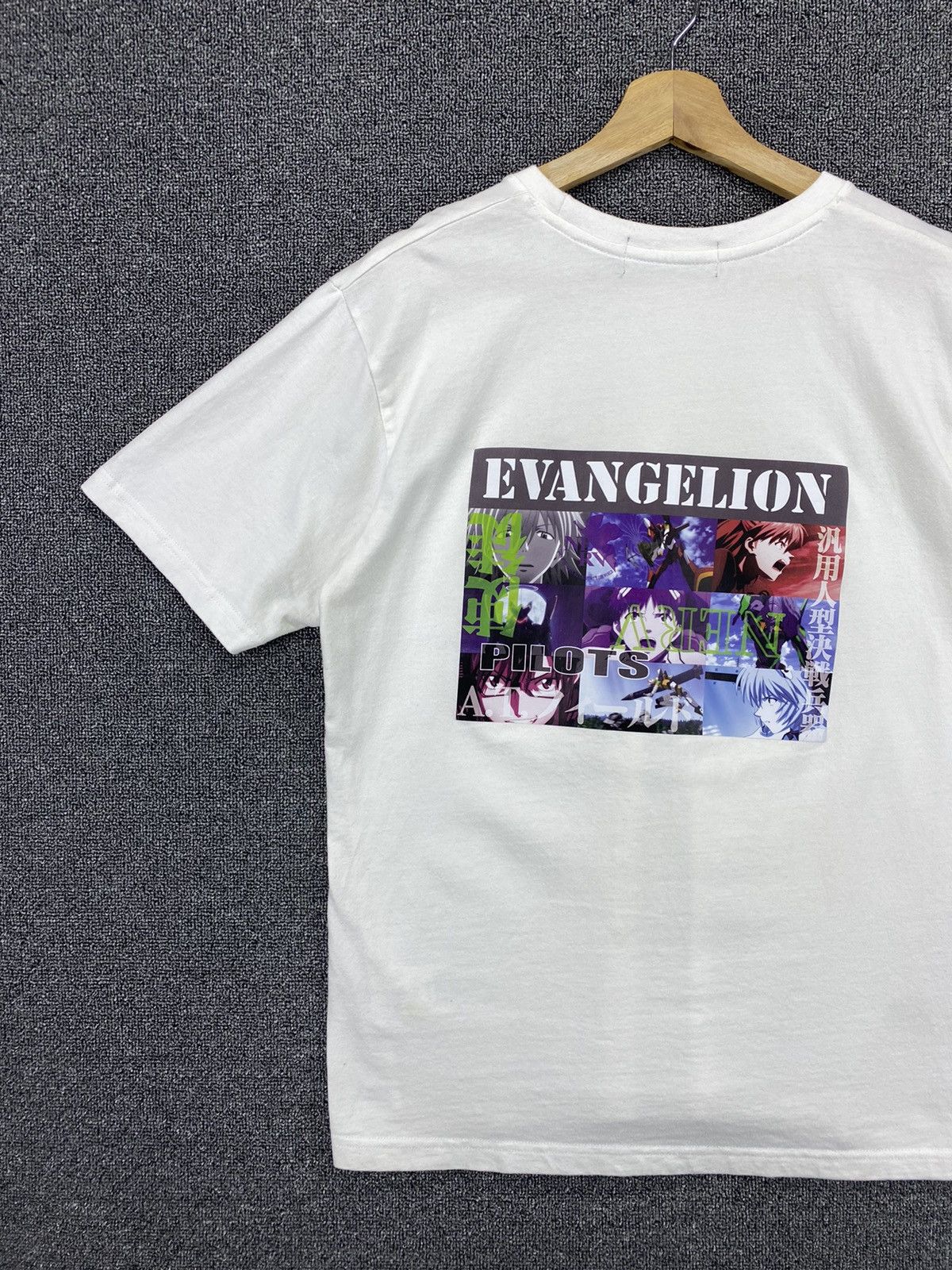 Anime Vintage Neon Genesis Evangelion Pilots Anime Tees T Shirts Size US L / EU 52-54 / 3 - 3 Thumbnail