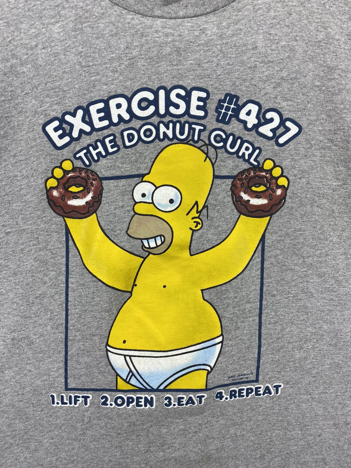 The Simpsons Vintage The Simpsons Matt Groening Exercises Tees T Shirts Size US XL / EU 56 / 4 - 5 Thumbnail