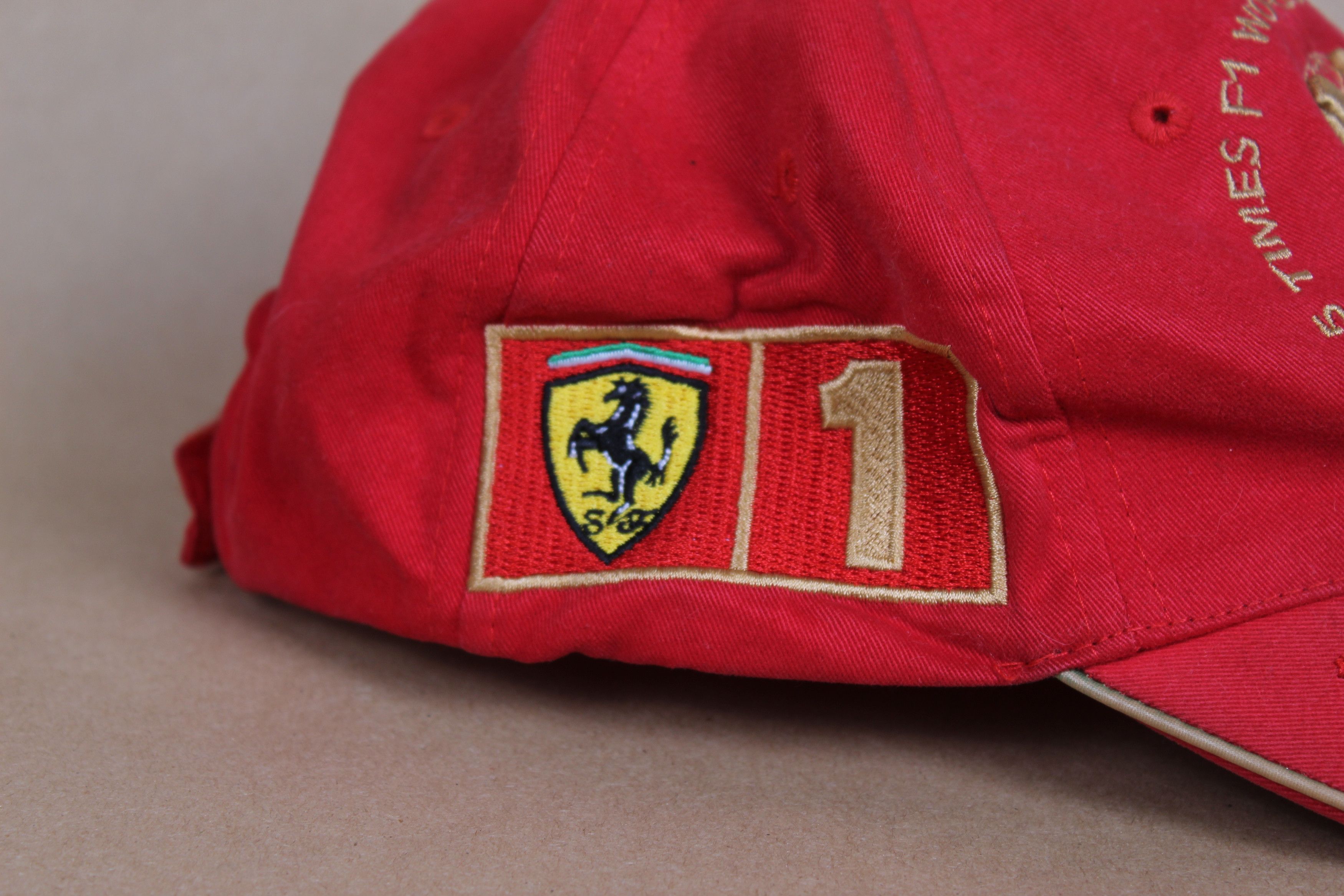 Ferrari Vintage Ferrari Michael Schumacher F1 Formula Uno Cap Size ONE SIZE - 3 Thumbnail