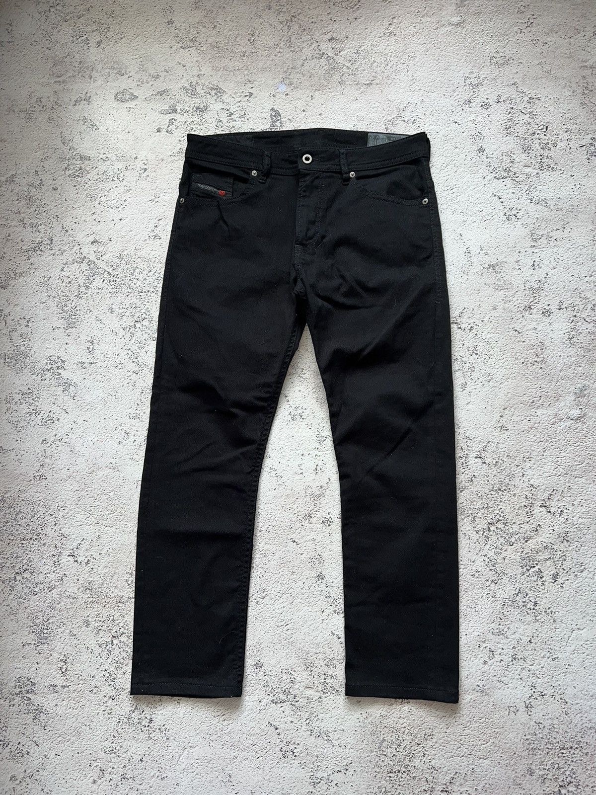 Diesel Thommer Slim Skinny Black Jeans