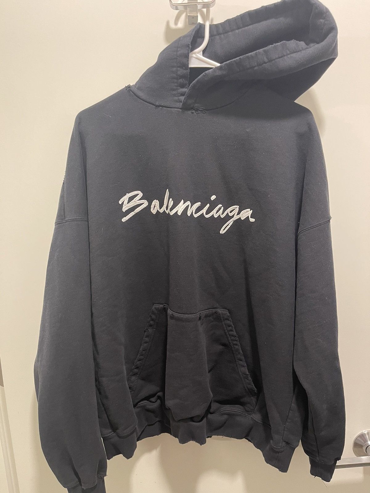 Balenciaga Balenciaga Script Hoodie | Grailed