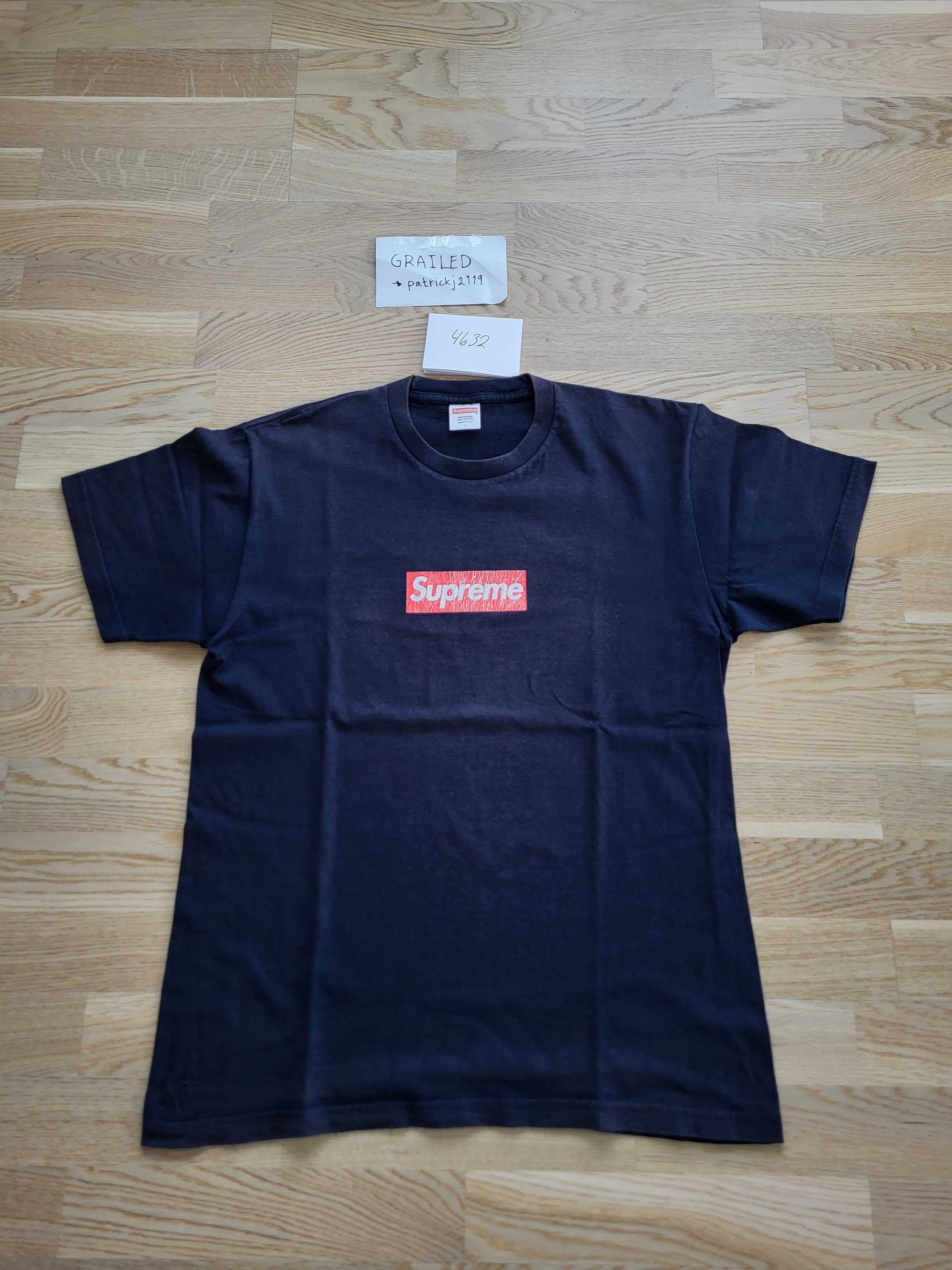 Supreme Supreme 20th Anniversary Box Logo Tee (Navy) | Grailed