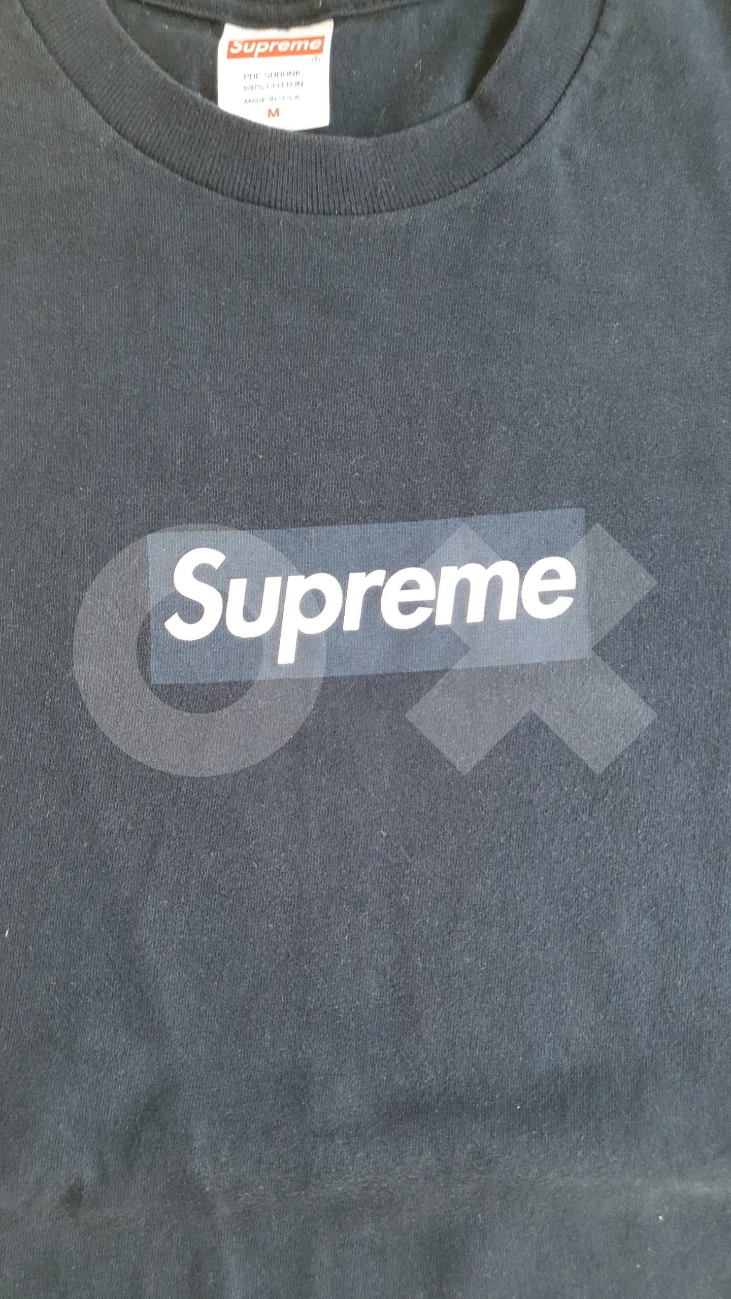 トップス Supreme box logo l/s tee L navy Supreme Box Logo L/S Long Sleeve Tee Navy FW20 | eBay