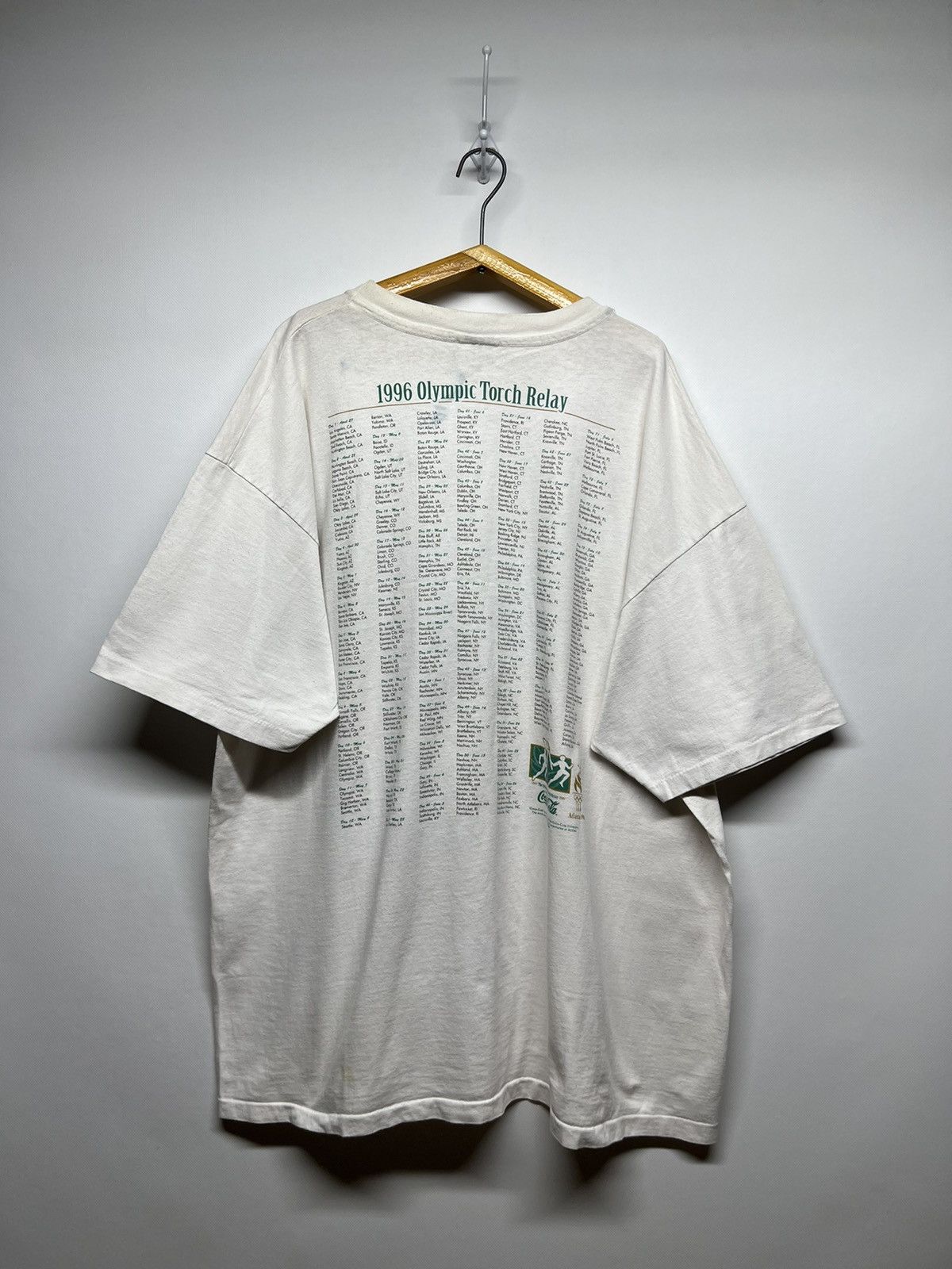 Coca Cola × USA Olympics × Vintage Vintage 1996 The Olympic Games Torch Relay Coca Cola T-Shirt Size US XXL / EU 58 / 5 - 12 Thumbnail
