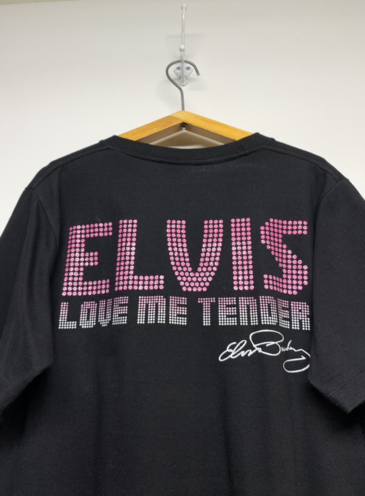 Vintage Vintage Y2k Elvis Presley Love Me Tender Big Logo T-Shirt Size US M / EU 48-50 / 2 - 9 Thumbnail