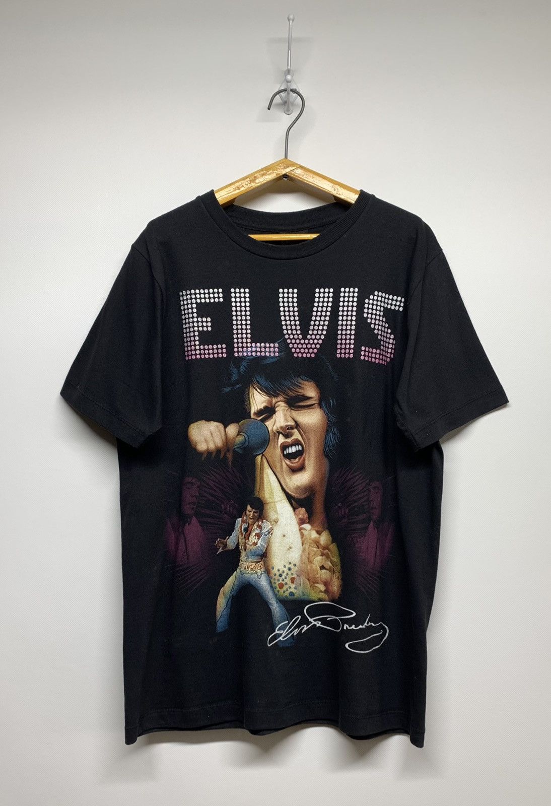 Vintage Vintage Y2k Elvis Presley Love Me Tender Big Logo T-Shirt Size US M / EU 48-50 / 2 - 1 Thumbnail