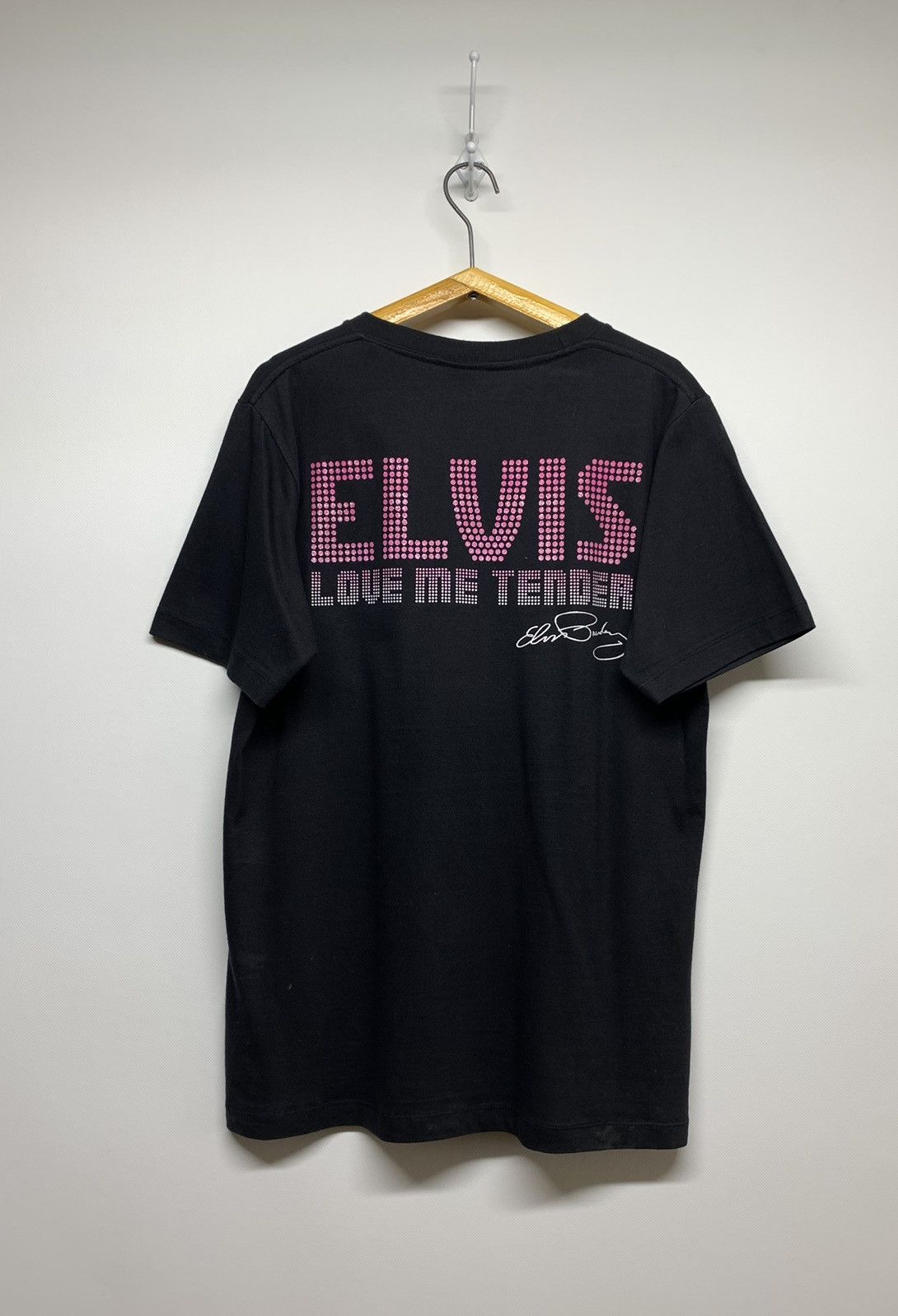 Vintage Vintage Y2k Elvis Presley Love Me Tender Big Logo T-Shirt Size US M / EU 48-50 / 2 - 8 Thumbnail