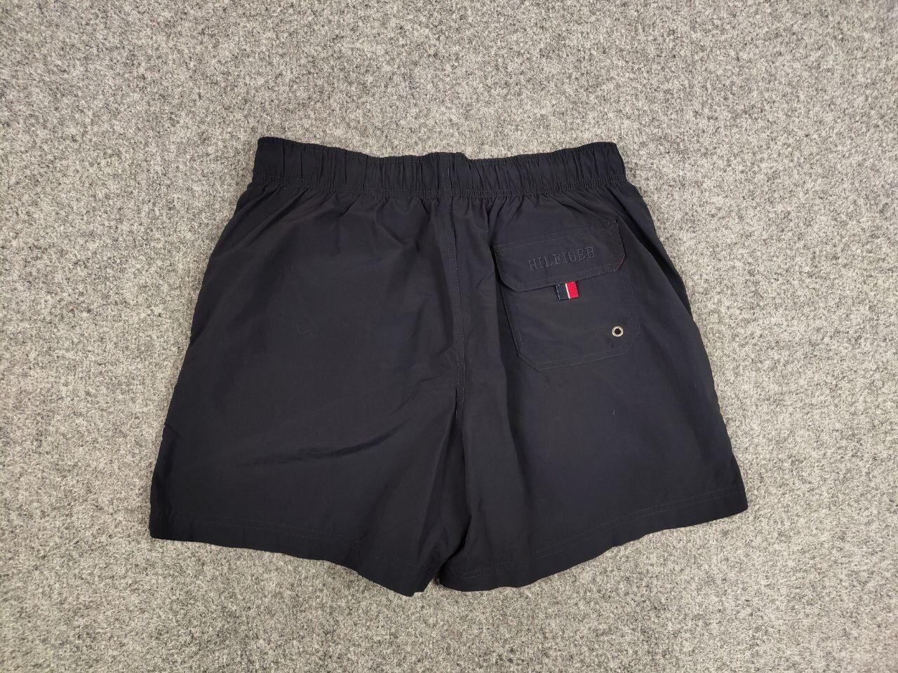 Tommy Hilfiger Vintage Tommy Hilfiger Nylon Dark Blue Logo Shorts Size US 31 - 9 Thumbnail