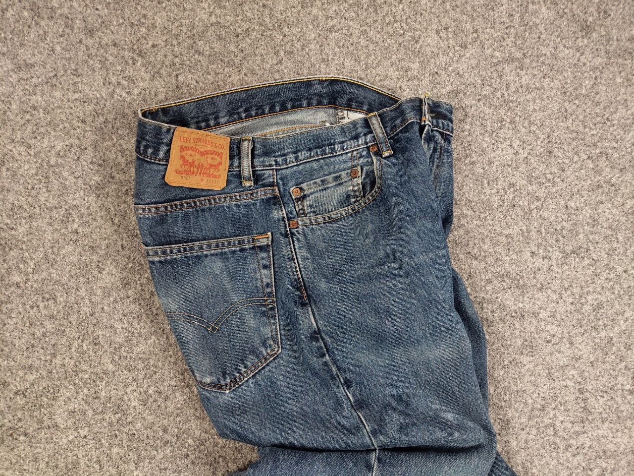 Levi's Vintage 90's Levis 550 Distressed Denim Blue Men's Jeans Size US 33 - 18 Thumbnail