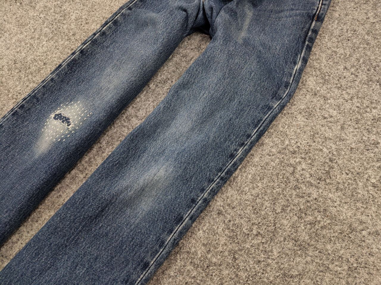 Levi's Vintage 90's Levis 550 Distressed Denim Blue Men's Jeans Size US 33 - 5 Thumbnail
