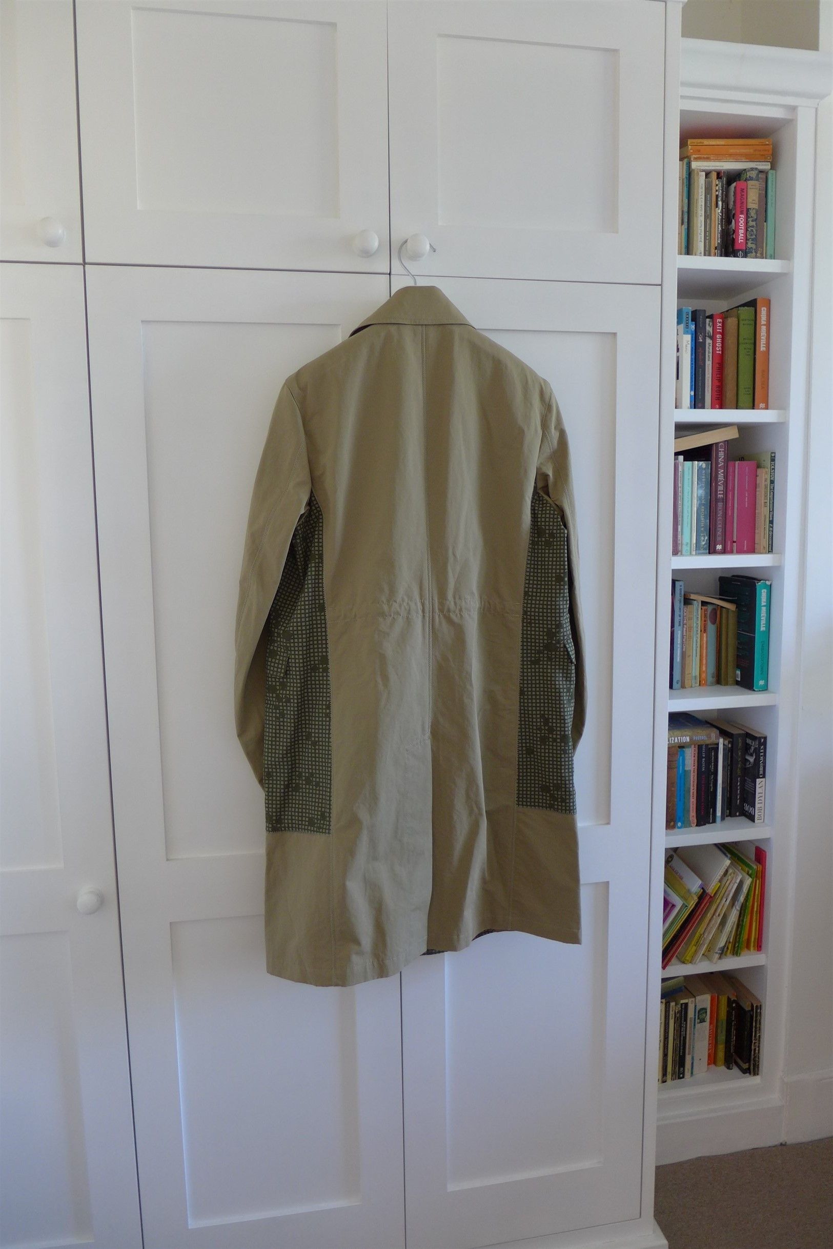 Junya Watanabe Junya Watanabe Coat w/ Printed Panel - Tan & Olive Size US S / EU 44-46 / 1 - 6 Thumbnail
