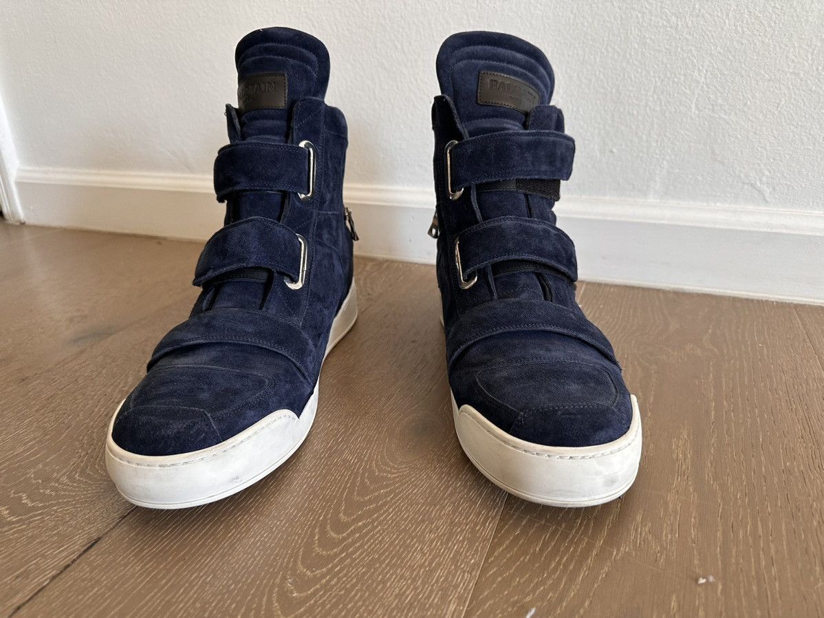 Balmain Leather High Top Boots (out of production edition) Size US 13 / EU 46 - 5 Thumbnail