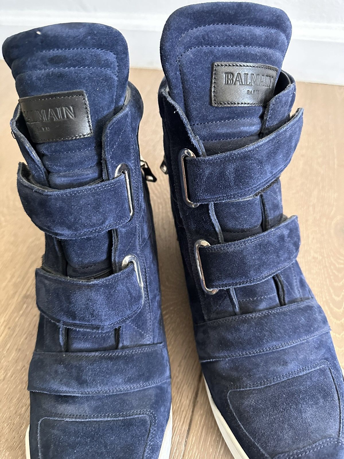 Balmain Leather High Top Boots (out of production edition) Size US 13 / EU 46 - 1 Thumbnail