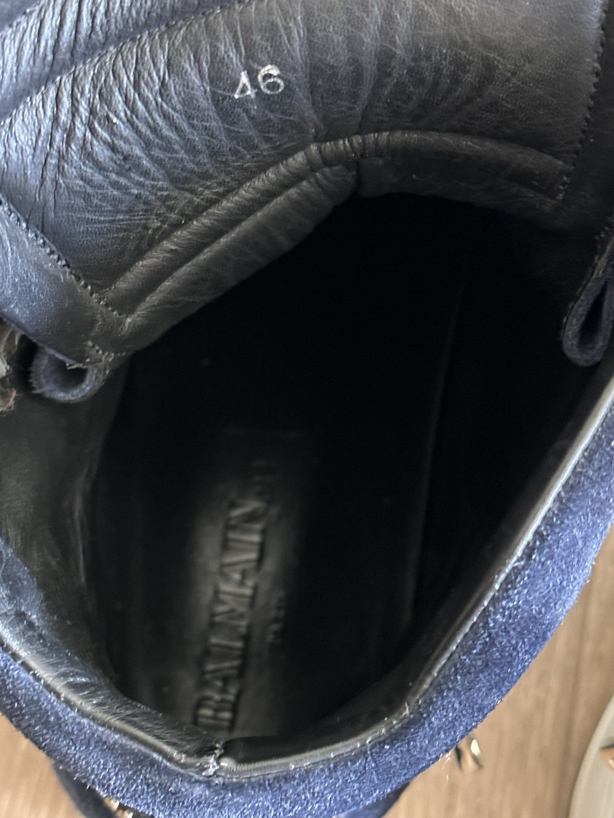Balmain Leather High Top Boots (out of production edition) Size US 13 / EU 46 - 7 Thumbnail