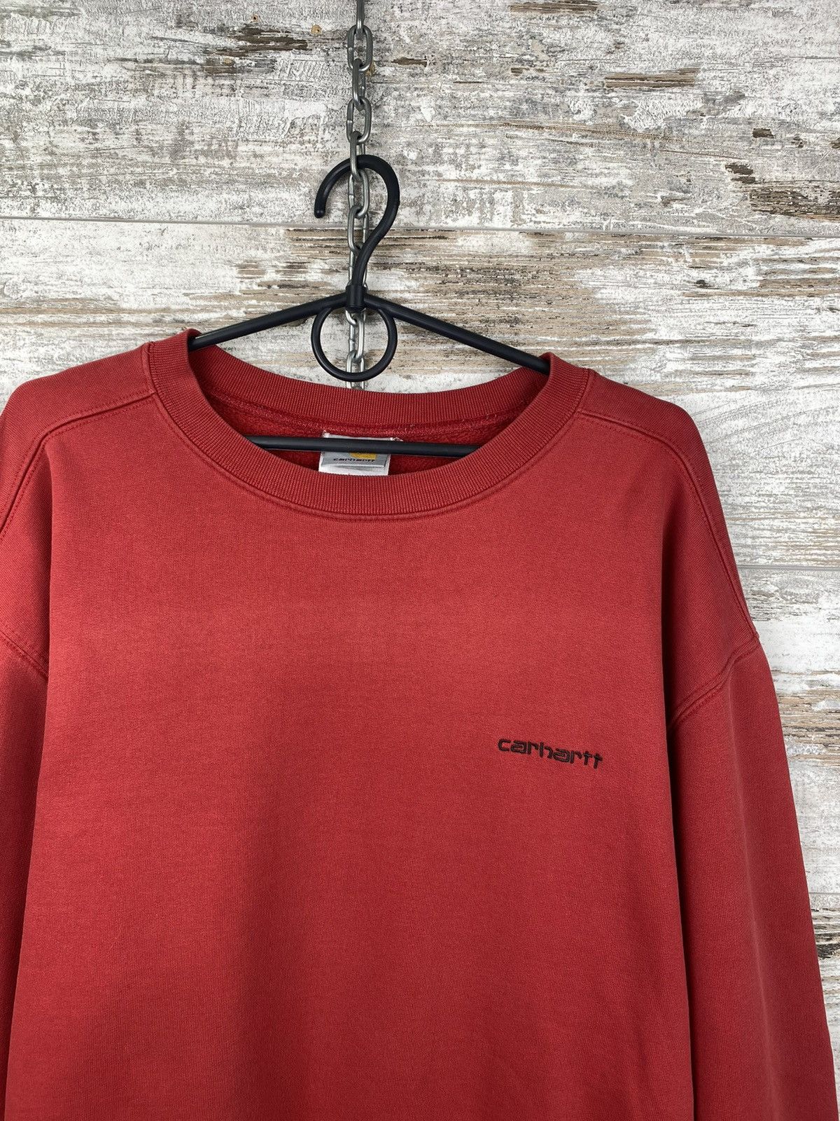 Carhartt × Vintage Mens Vintage Carhartt Distressed Sweatshirt rare y2k drip Size US L / EU 52-54 / 3 - 6 Thumbnail