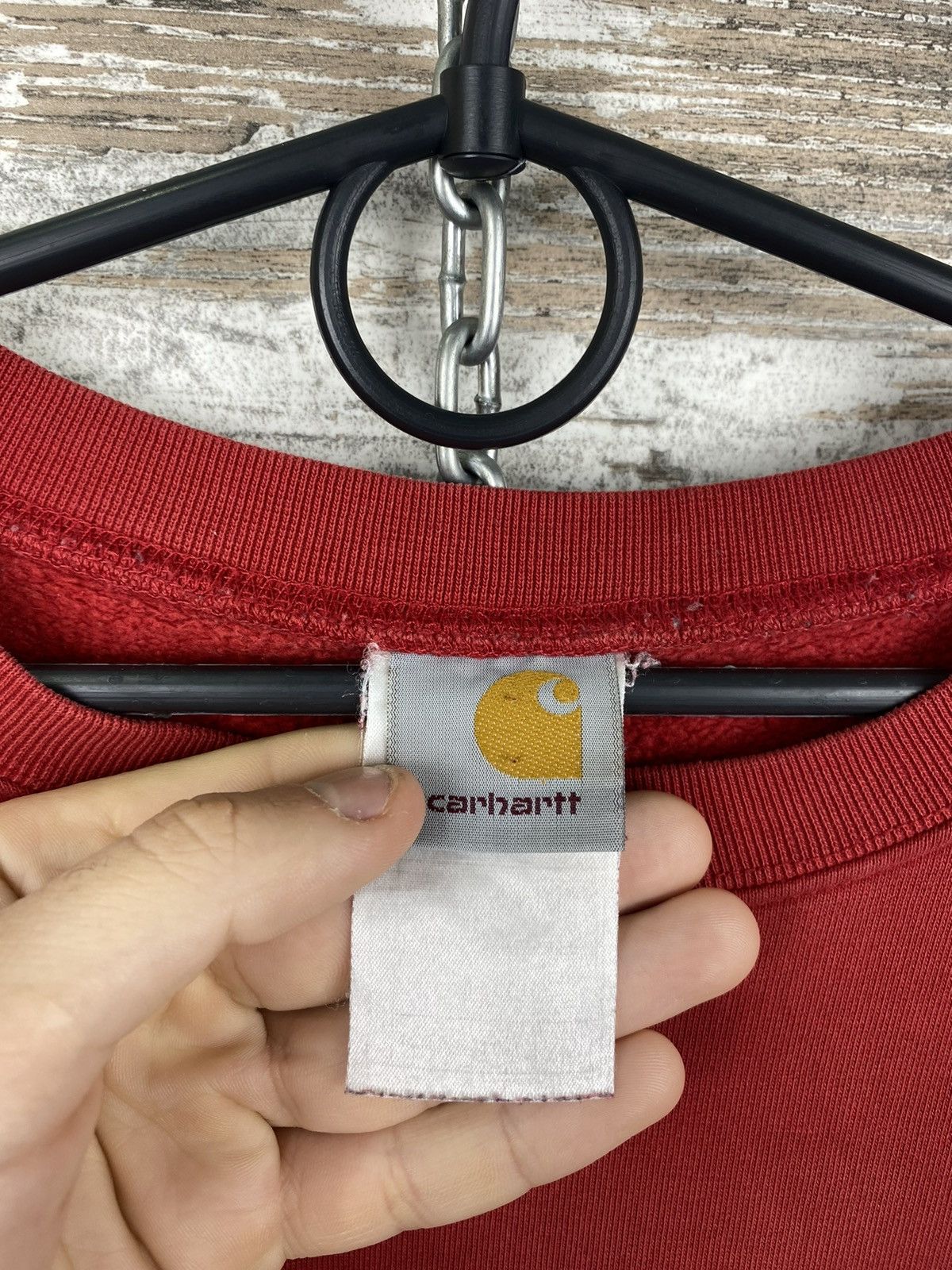 Carhartt × Vintage Mens Vintage Carhartt Distressed Sweatshirt rare y2k drip Size US L / EU 52-54 / 3 - 7 Thumbnail