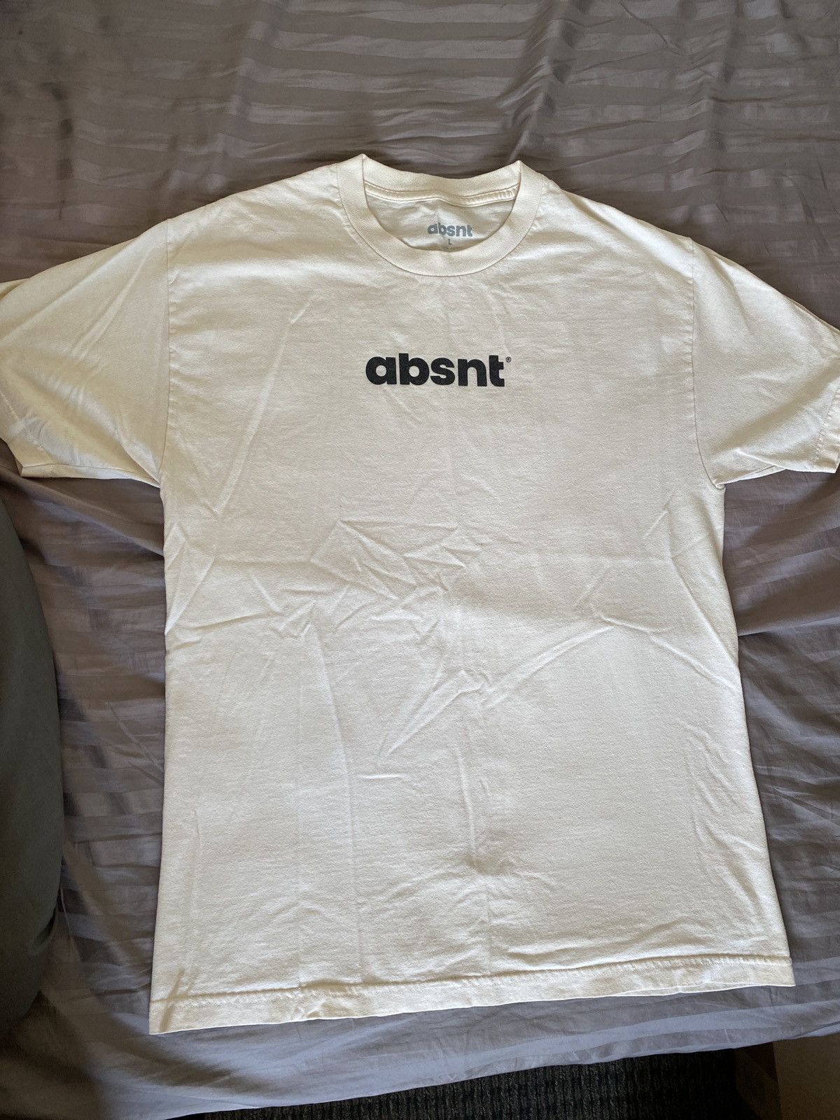 Fuck The Population Absnt Logo Tee (Beige) Size US L / EU 52-54 / 3 - 2 Thumbnail