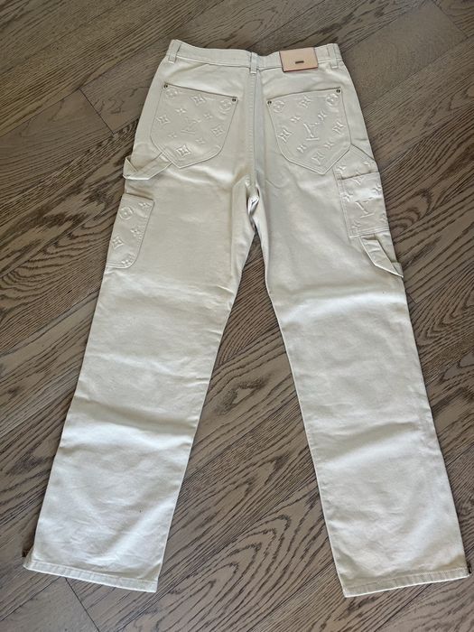 Louis Vuitton Louis Vuitton x Virgil Abloh monogram carpenter pants Grailed