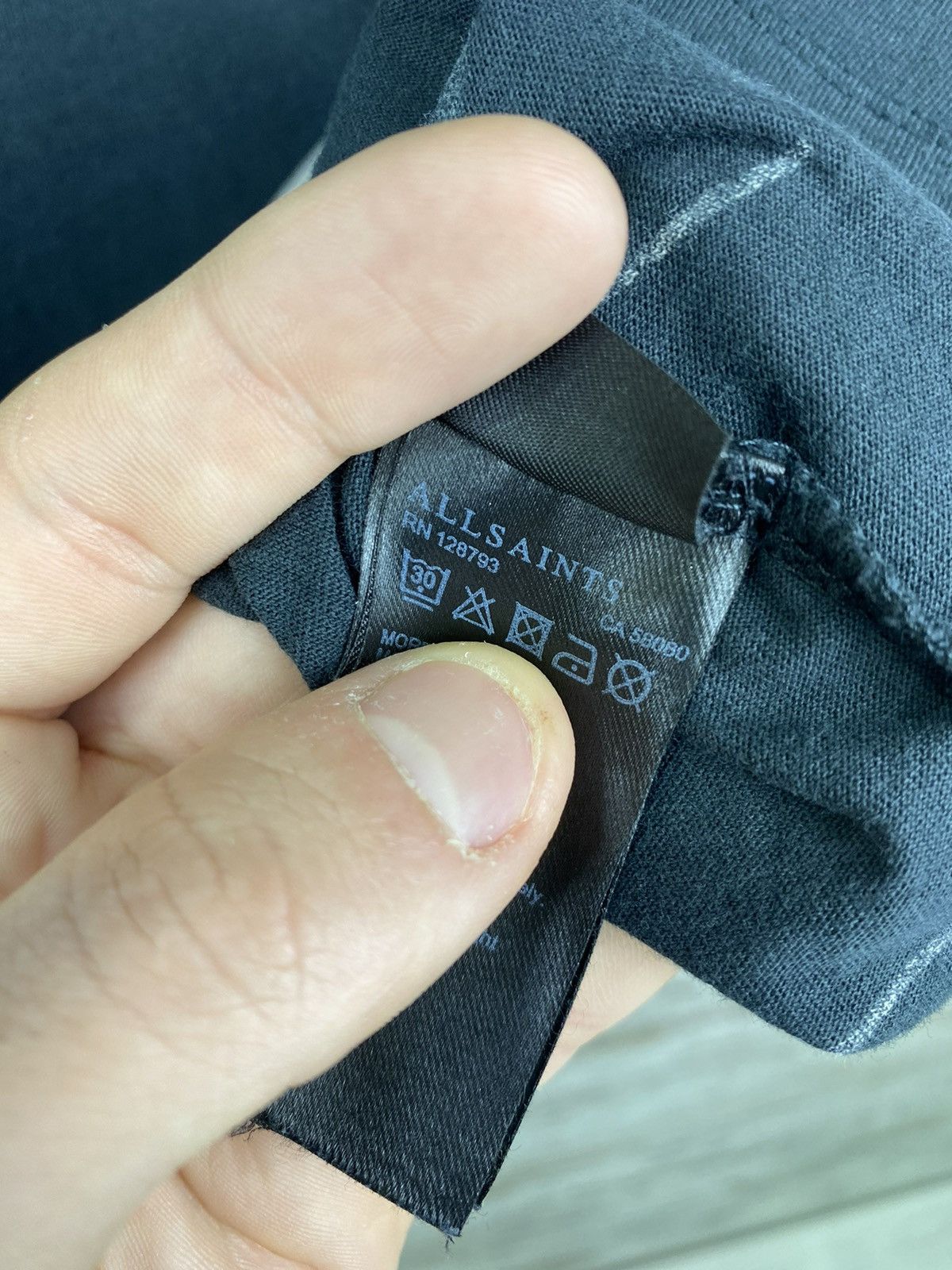 Allsaints × Japanese Brand Mens AllSaints AOTELAND SS CREW T-shirt Size US S / EU 44-46 / 1 - 4 Thumbnail