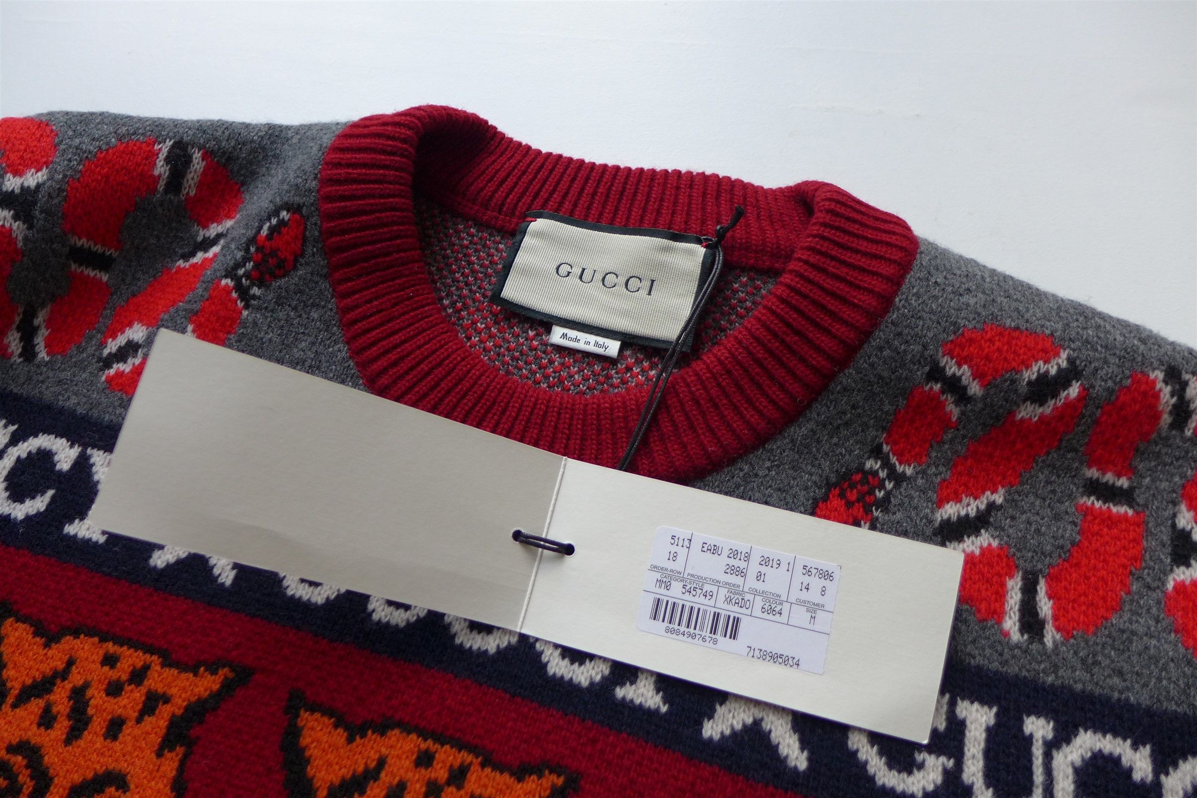 Gucci Gucci 'Sine Amore Nihil' Wool Sweater Size US M / EU 48-50 / 2 - 10 Thumbnail