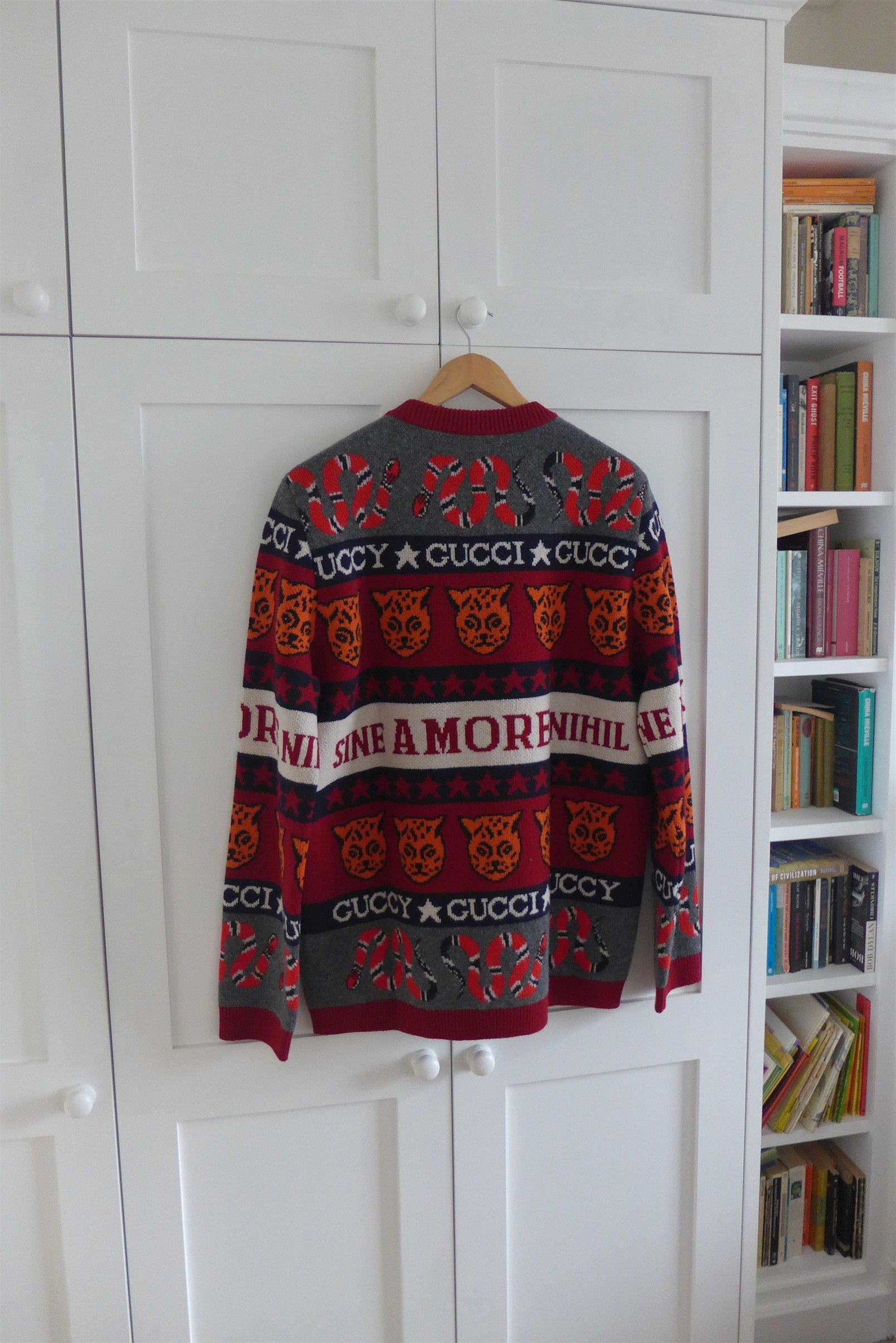 Gucci Gucci 'Sine Amore Nihil' Wool Sweater Size US M / EU 48-50 / 2 - 5 Thumbnail
