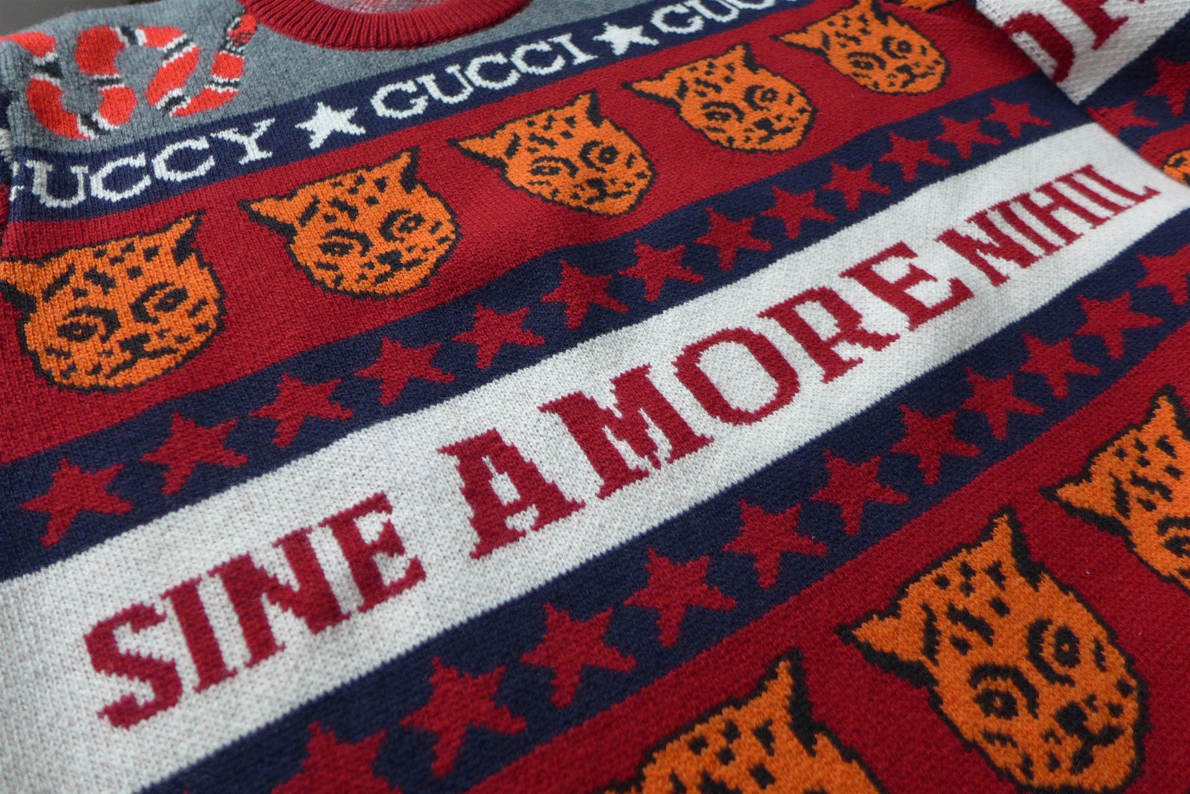 Gucci Gucci 'Sine Amore Nihil' Wool Sweater Size US M / EU 48-50 / 2 - 8 Thumbnail