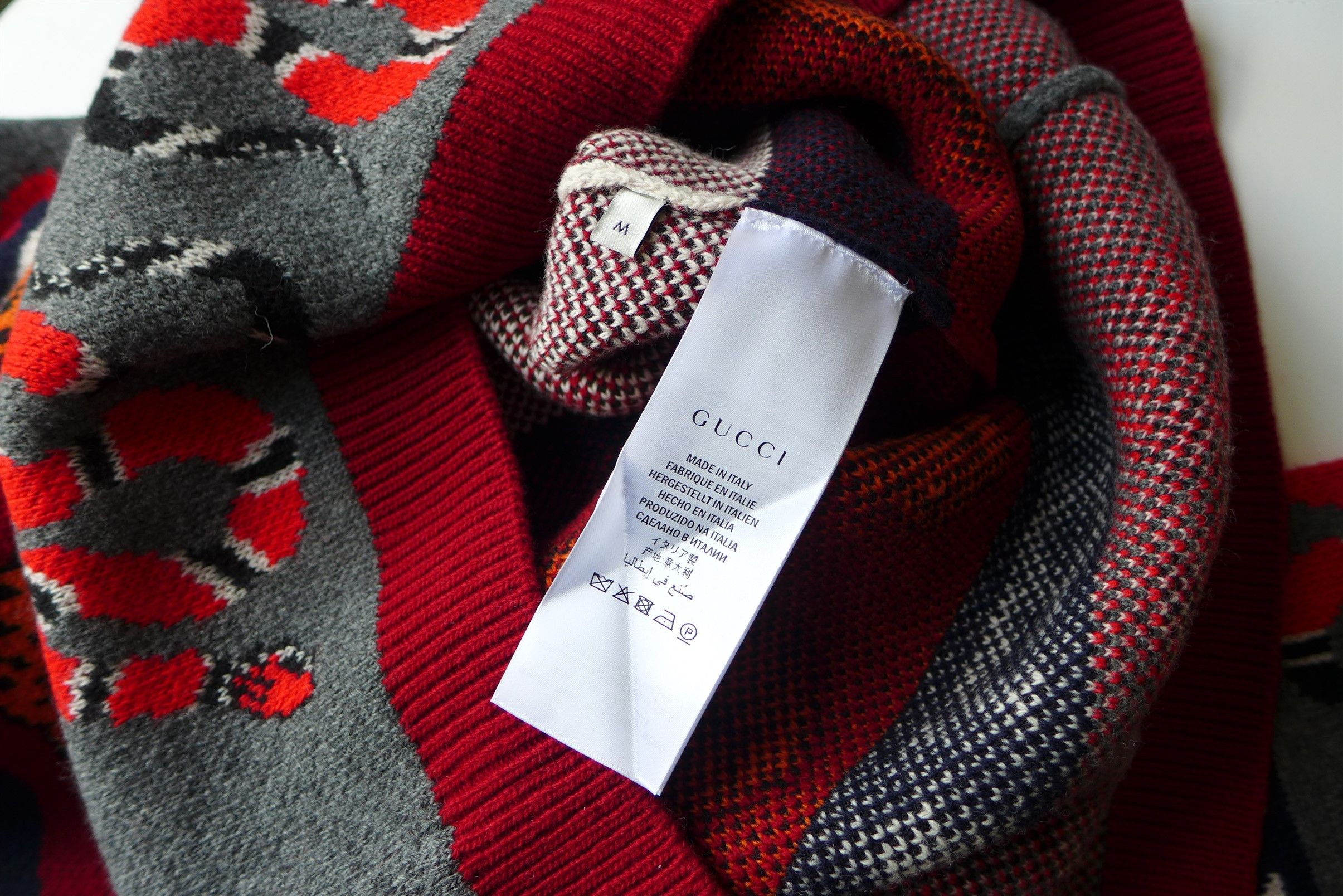 Gucci Gucci 'Sine Amore Nihil' Wool Sweater Size US M / EU 48-50 / 2 - 11 Thumbnail