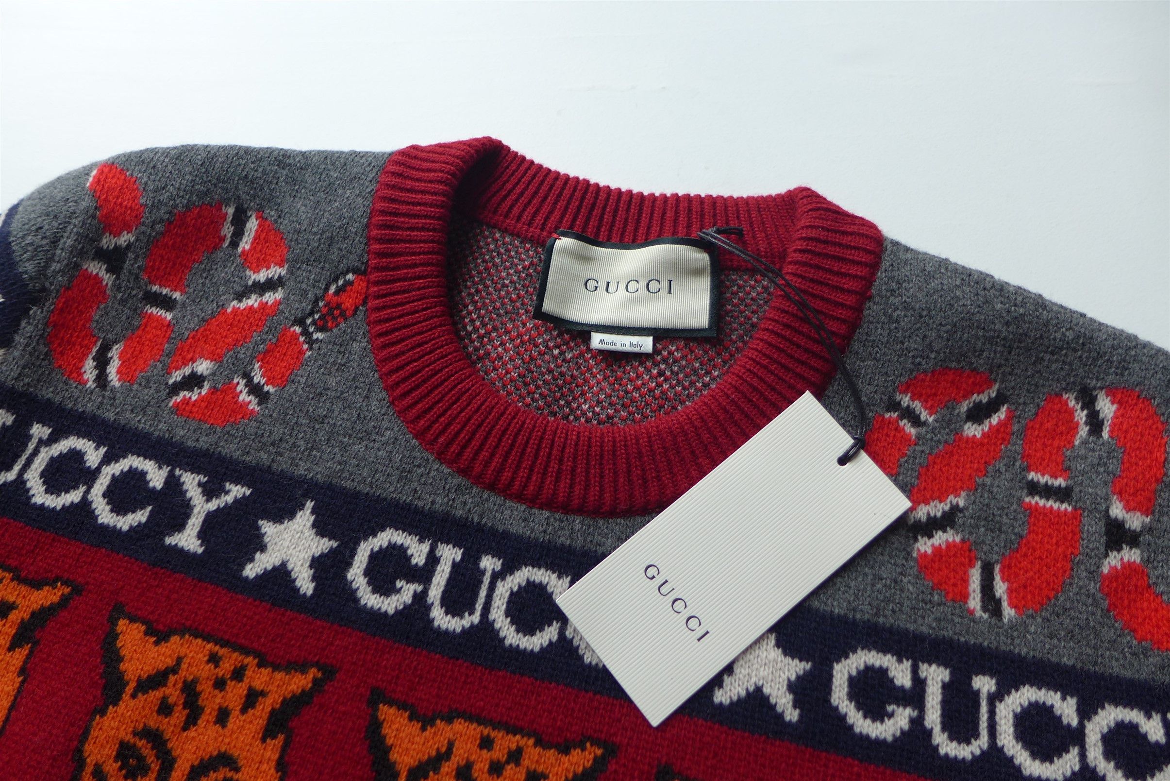 Gucci Gucci 'Sine Amore Nihil' Wool Sweater Size US M / EU 48-50 / 2 - 6 Thumbnail