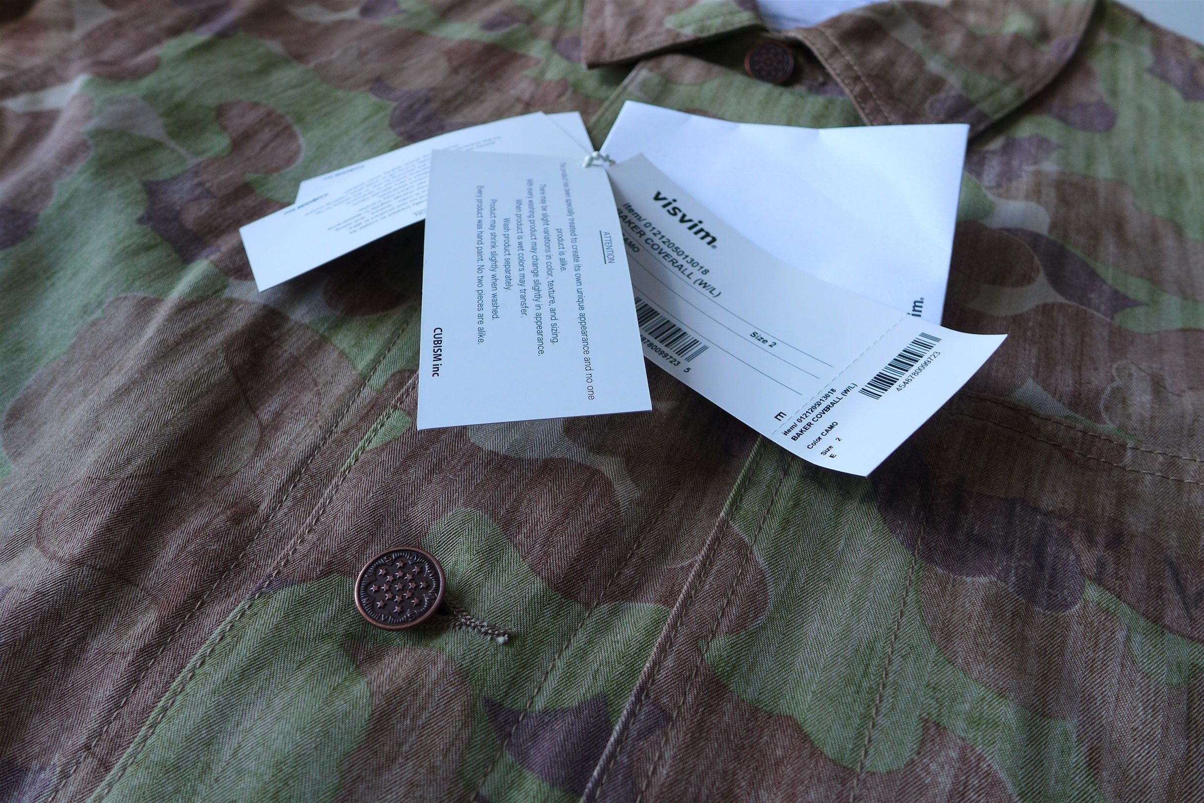 Visvim Visvim Baker Coverall Jacket - Herringbone Camo Print Size US M / EU 48-50 / 2 - 7 Thumbnail
