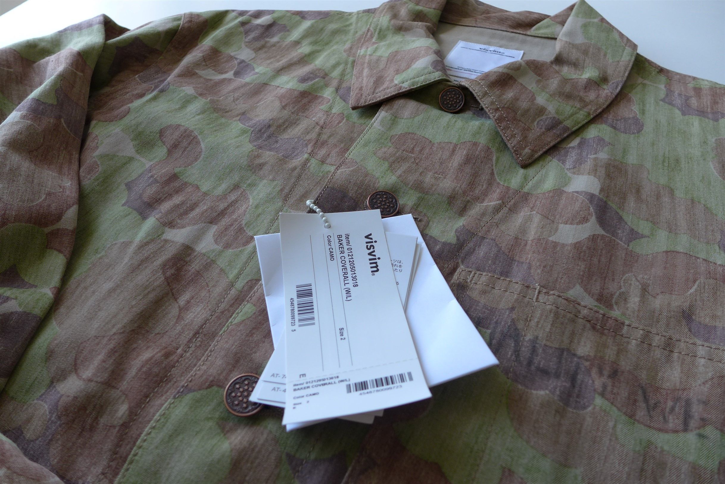 Visvim Visvim Baker Coverall Jacket - Herringbone Camo Print Size US M / EU 48-50 / 2 - 6 Thumbnail