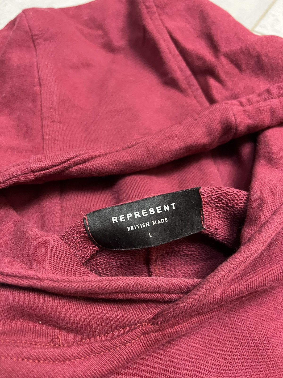 Represent Clo. Represent Clo Oversize Hoodie Large Burgundy Hype Streetwear Size US L / EU 52-54 / 3 - 3 Thumbnail
