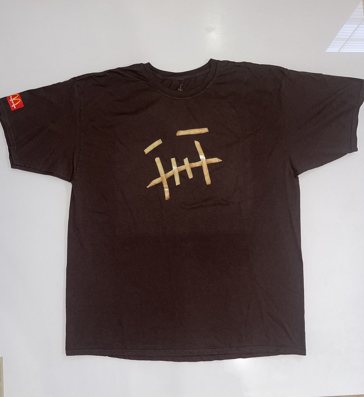 Cactus Jack x McDonalds shops Fry Tee Brown - M