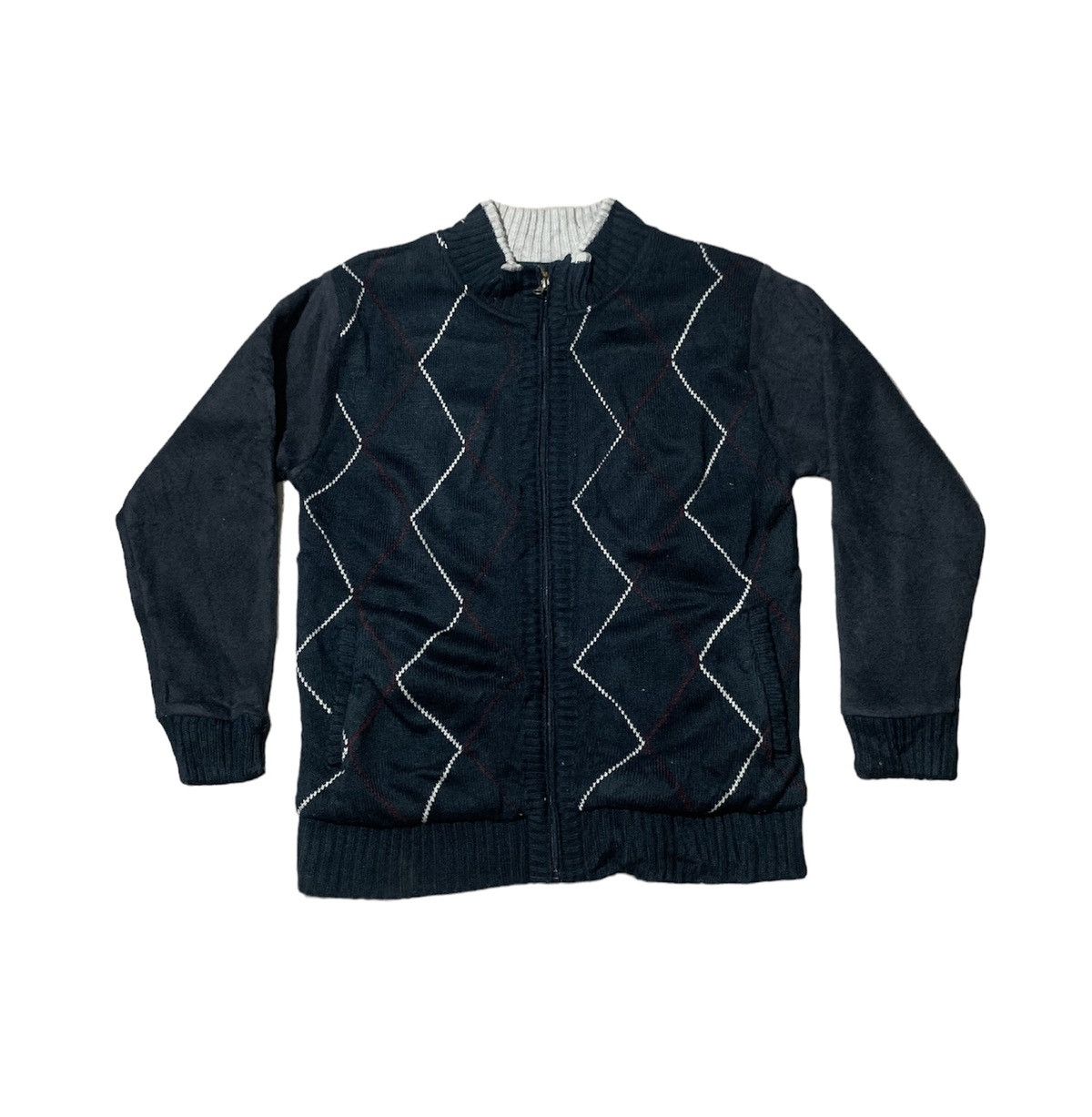 Gianni Valentino Vintage Gianni Valentino Fleece Knit Sweater Jacket Size US L / EU 52-54 / 3 - 1 Thumbnail