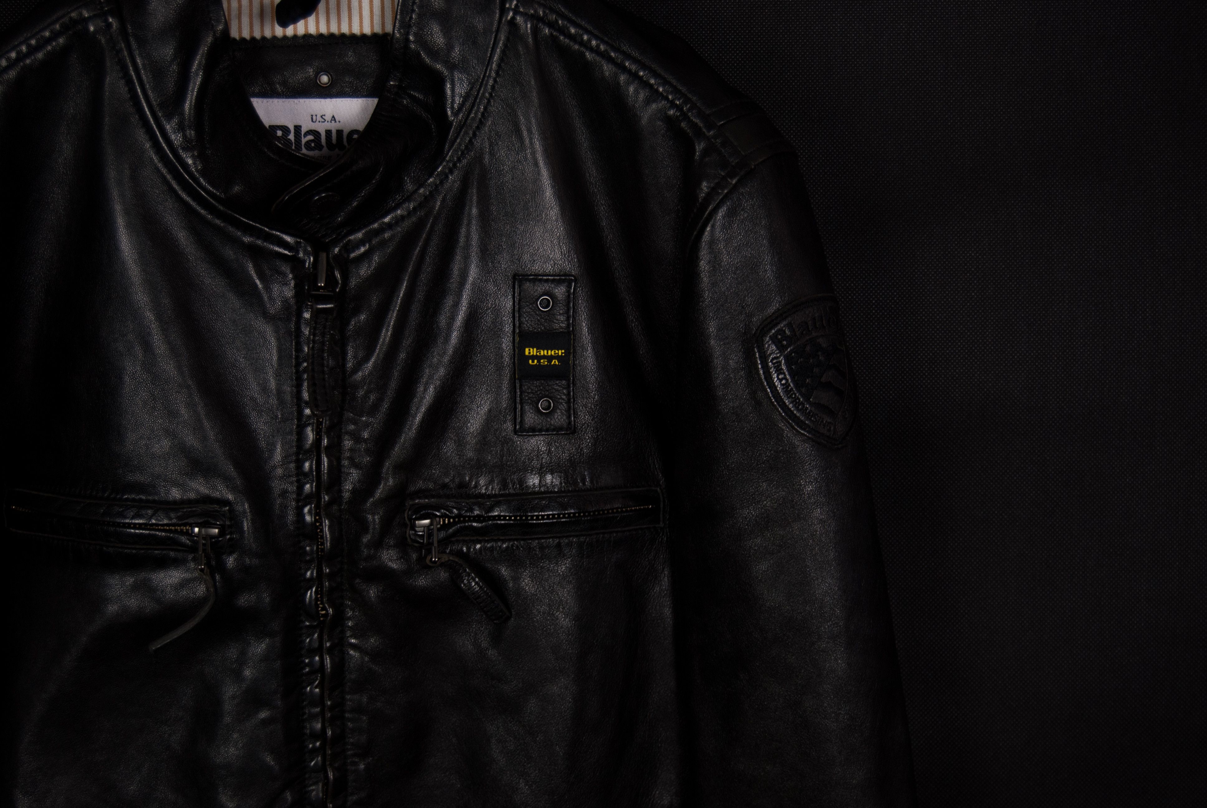Schott Blauer USA Elmer Leather Jacket Schott Avirex Style Size US M / EU 48-50 / 2 - 10 Thumbnail