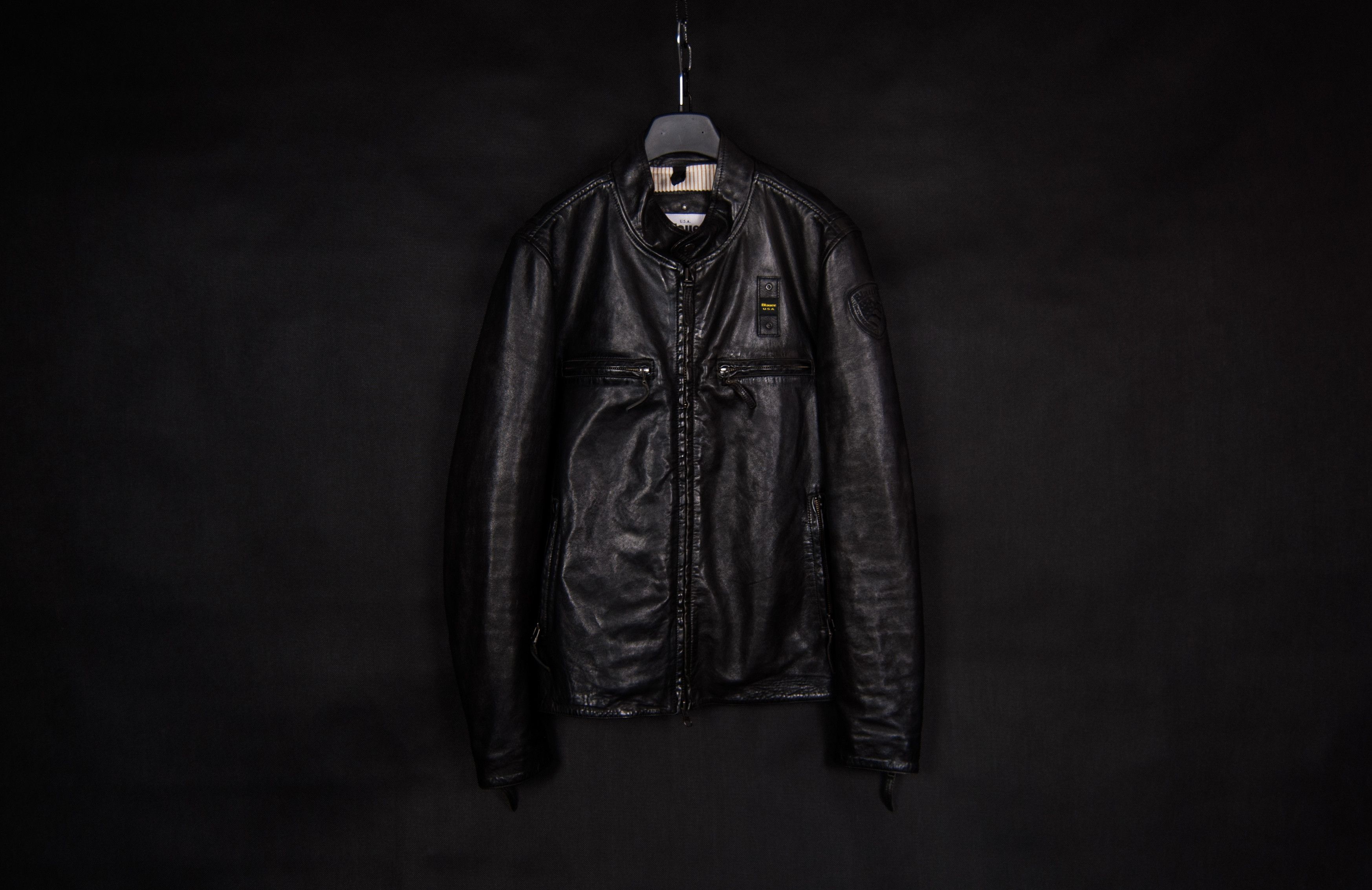 Schott Blauer USA Elmer Leather Jacket Schott Avirex Style Size US M / EU 48-50 / 2 - 7 Thumbnail