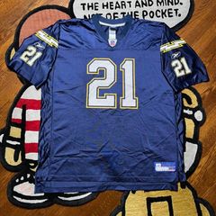 San Diego Chargers Jersey #21 Tomlinson Reebok Blue Shirt Size