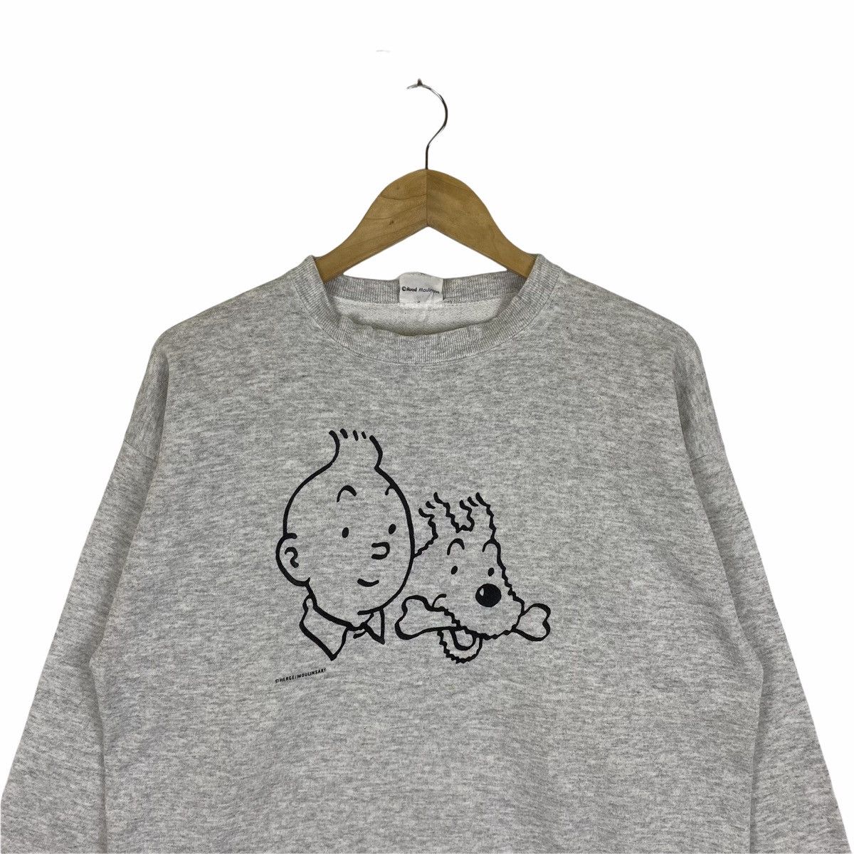 Cartoon Network Vintage TINTIN & SNOWY Cartoon Comic Movie Sweatshirt Jumper Size US M / EU 48-50 / 2 - 4 Thumbnail