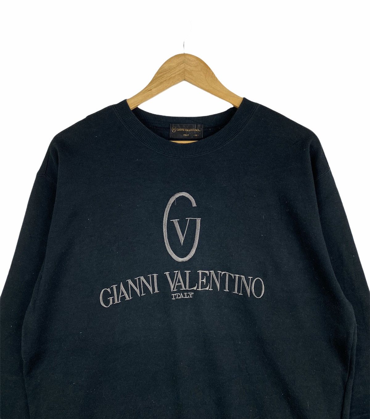 Gianni Valentino × Valentino × Vintage GIANNI VALENTINO Italy Big Logo Embroidery Sweatshirt Jumper Size US M / EU 48-50 / 2 - 3 Thumbnail