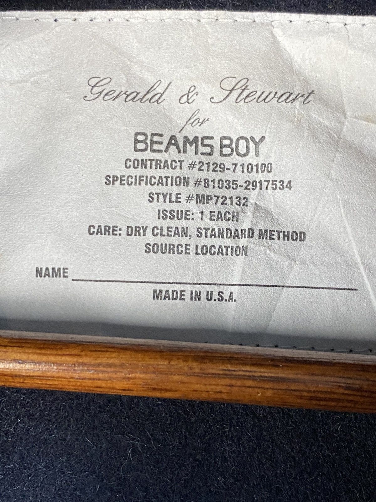 Beams Plus Gerald & Stewart X Beams Boy Poncho Size US XL / EU 56 / 4 - 5 Thumbnail