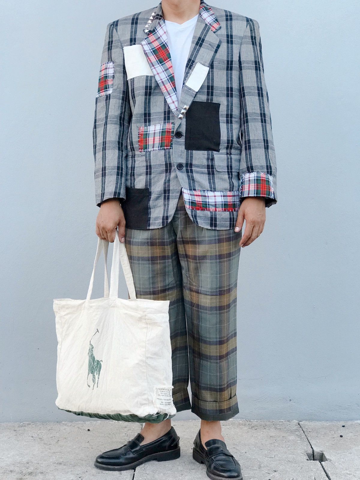 Comme des Garcons Vintage COMME des GARÇONS Homme Boho Patchwork Blazer/Jacket Size US M / EU 48-50 / 2 - 1 Thumbnail