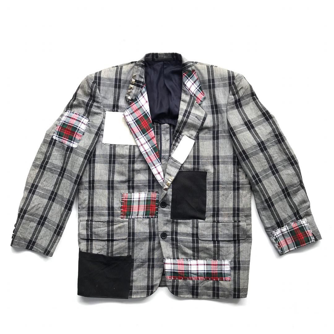 Comme des Garcons Vintage COMME des GARÇONS Homme Boho Patchwork Blazer/Jacket Size US M / EU 48-50 / 2 - 2 Thumbnail