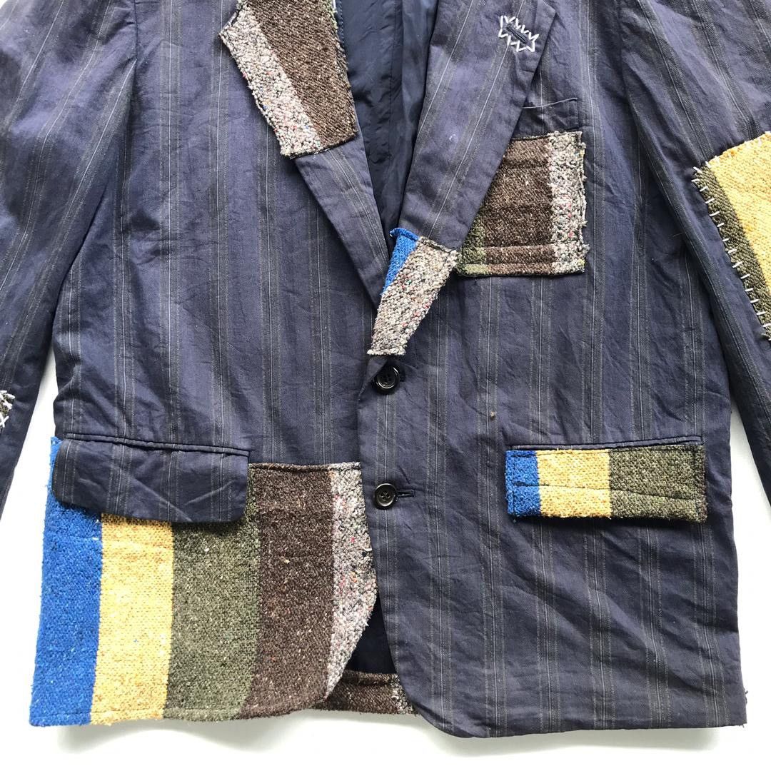 Comme des Garcons Vintage COMME des GARÇONS Boho Patcwork Blazer/Jacket Size US S / EU 44-46 / 1 - 5 Thumbnail