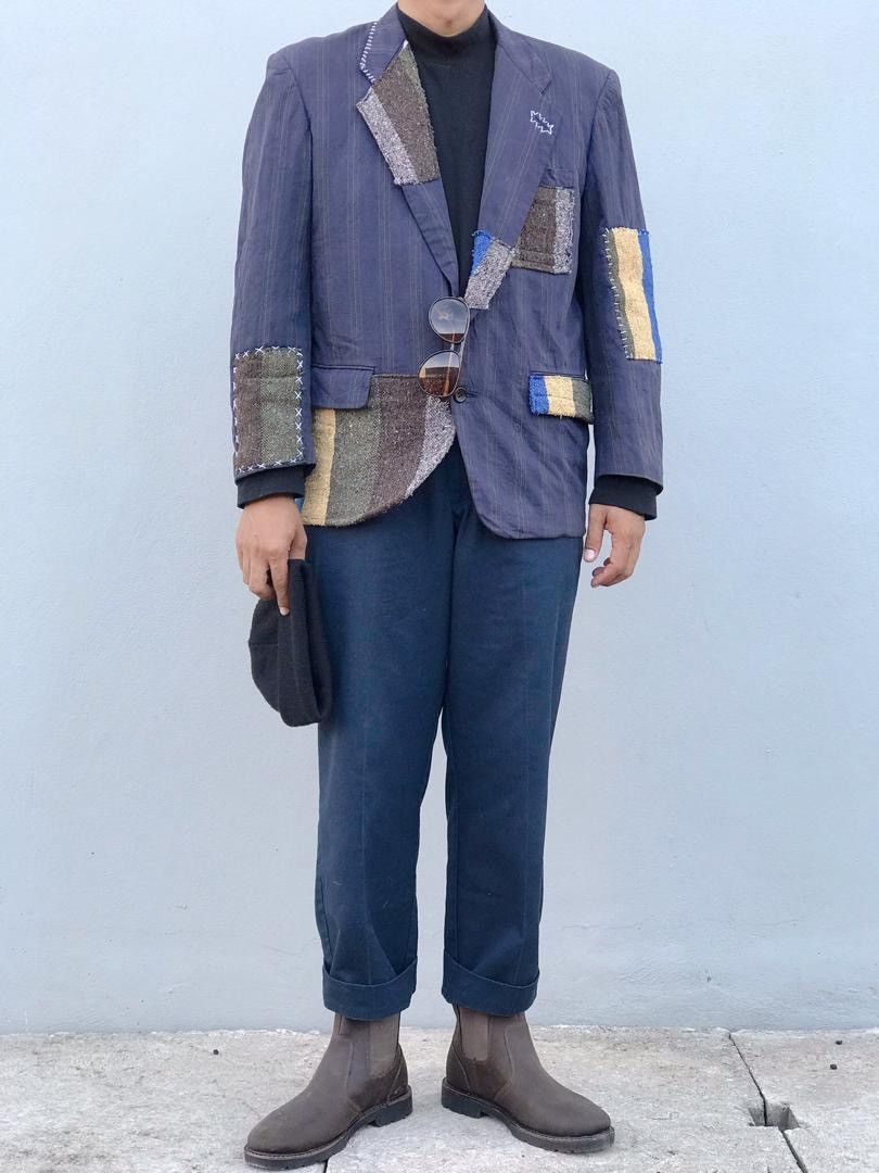 Comme des Garcons Vintage COMME des GARÇONS Boho Patcwork Blazer/Jacket Size US S / EU 44-46 / 1 - 1 Thumbnail