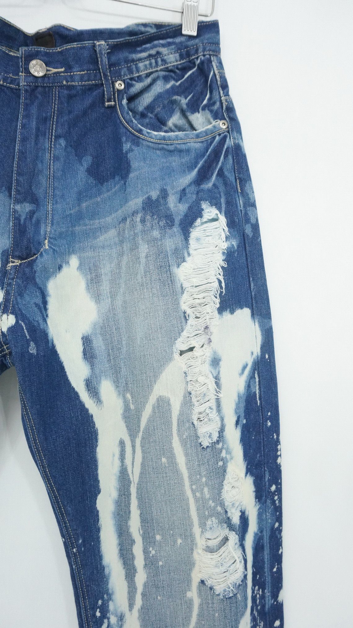 Akademiks 🔥 AKADEMIKS Painter Abstract Distressed Jeans Size US 33 - 5 Thumbnail