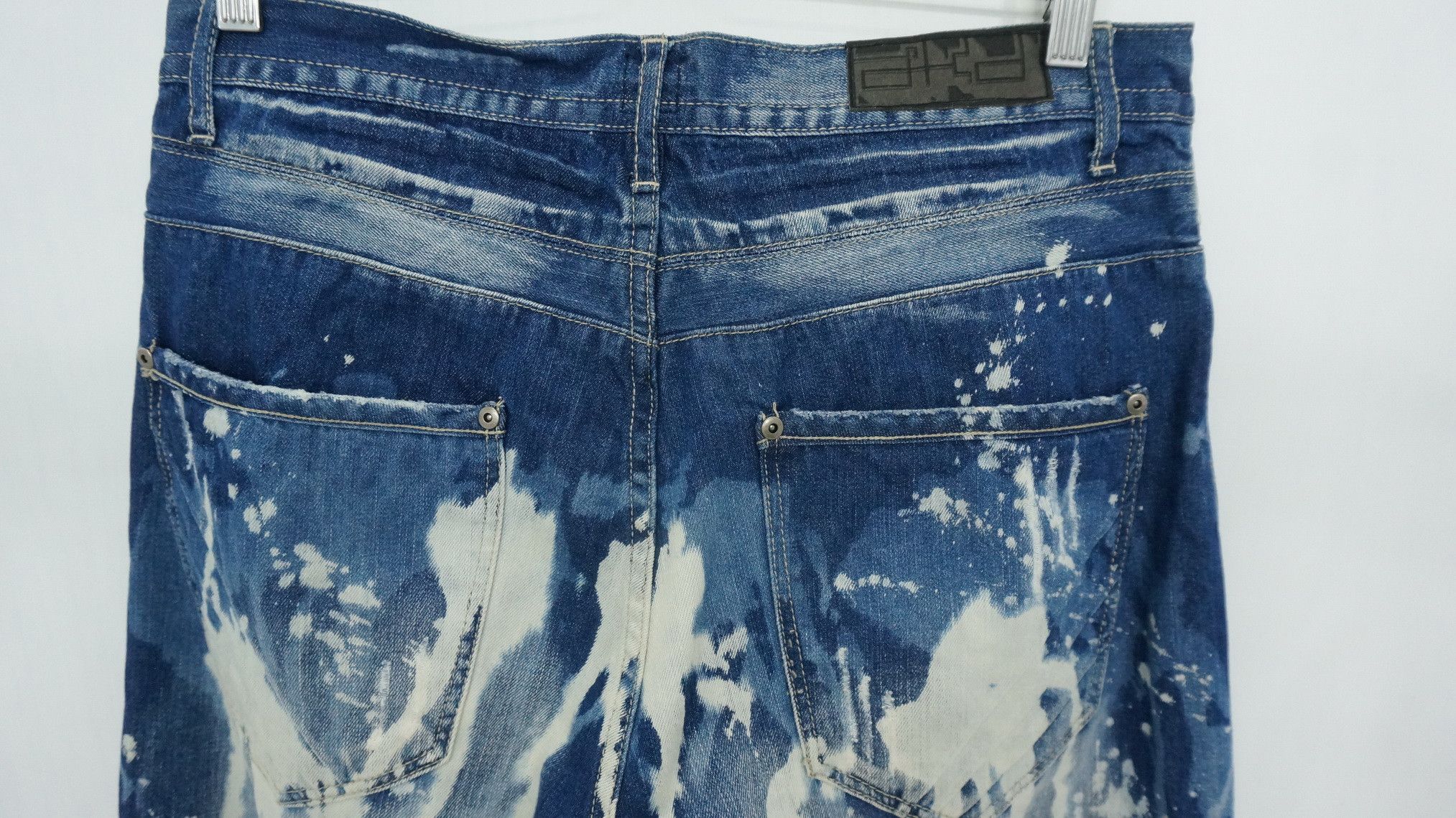 Akademiks 🔥 AKADEMIKS Painter Abstract Distressed Jeans Size US 33 - 9 Thumbnail